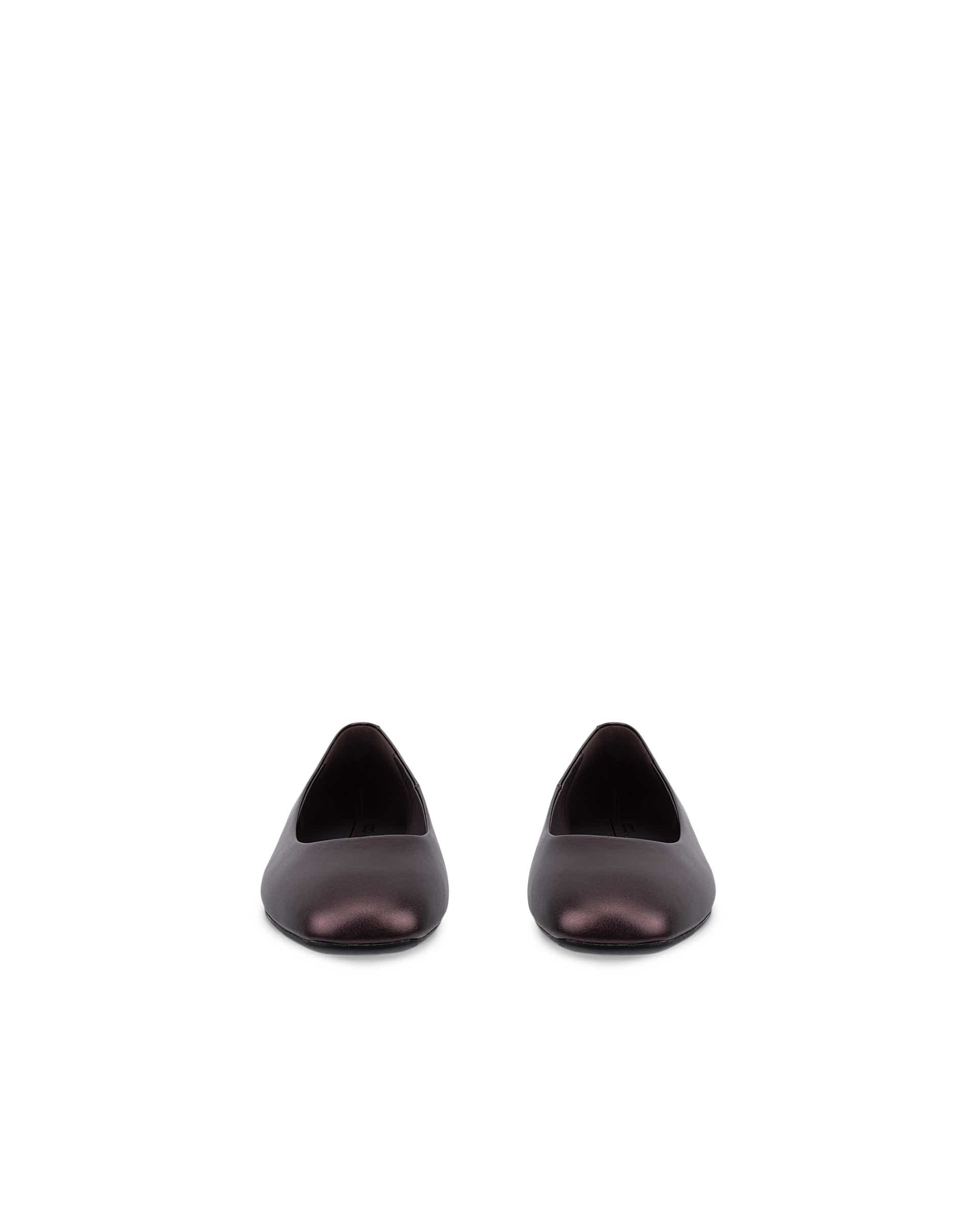 Damskie skórzane baleriny ECCO® MARGOT - Fioletowy - Front pair
