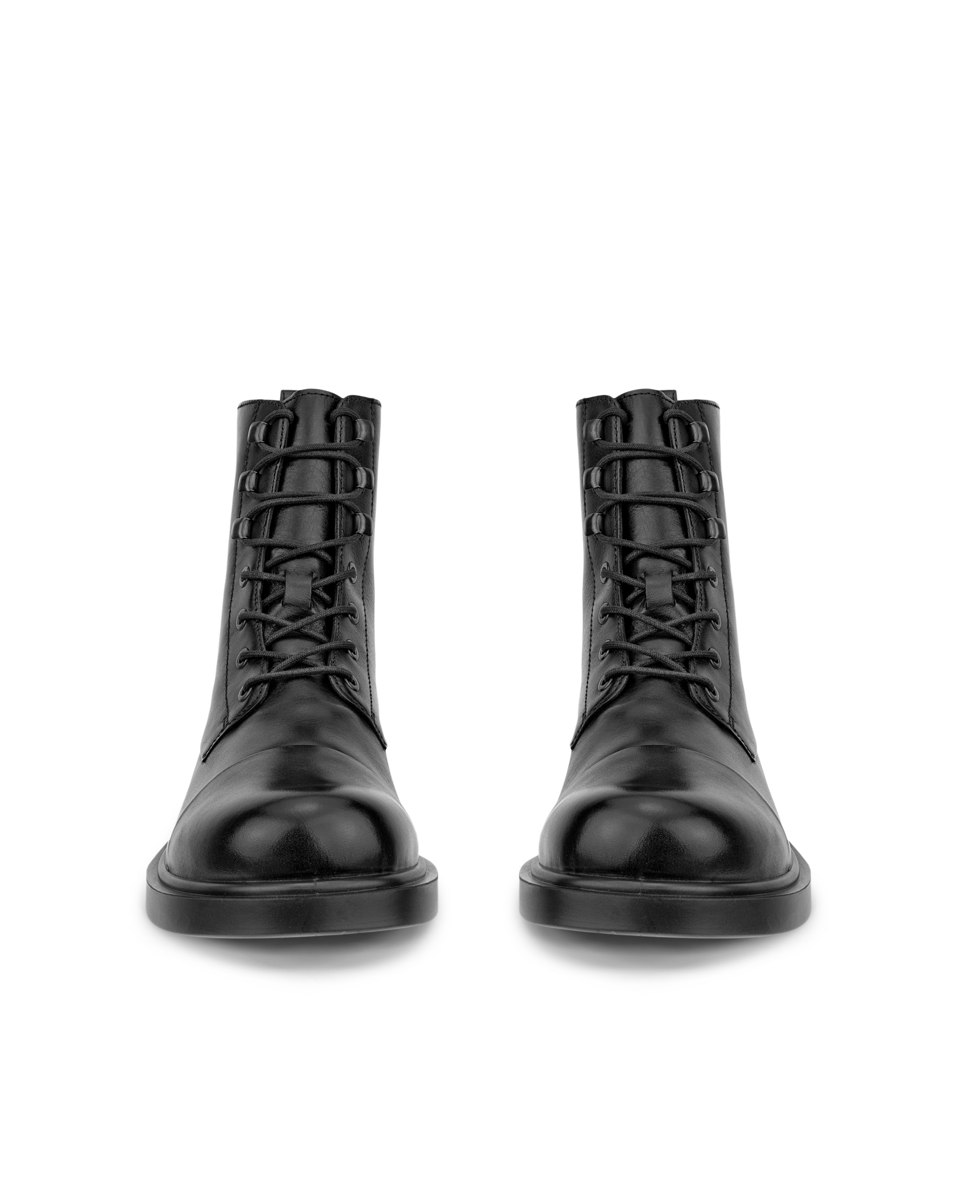 ECCO® Metropole Seoul Heren halfhoge leren laars - Zwart - Front pair