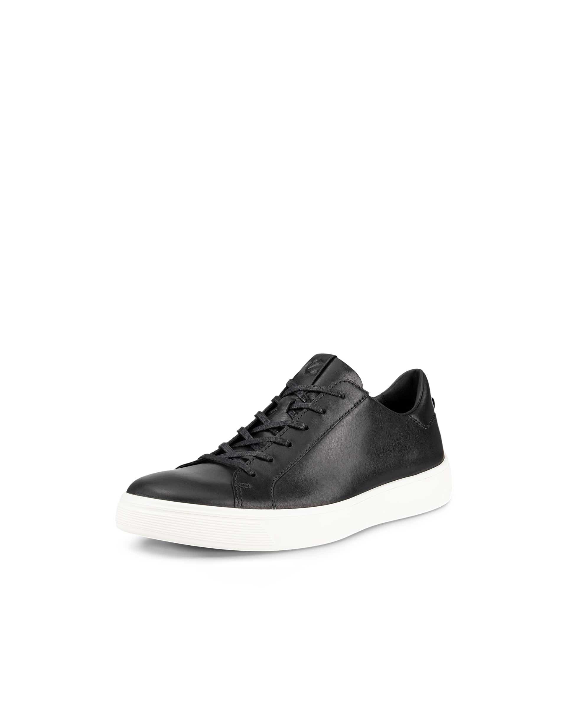 新品エコーeccoレザースニーカーStreet Tray Low ECCO エコー STREET TRAY MEN'S ストリート トレイ メンズ BLACK