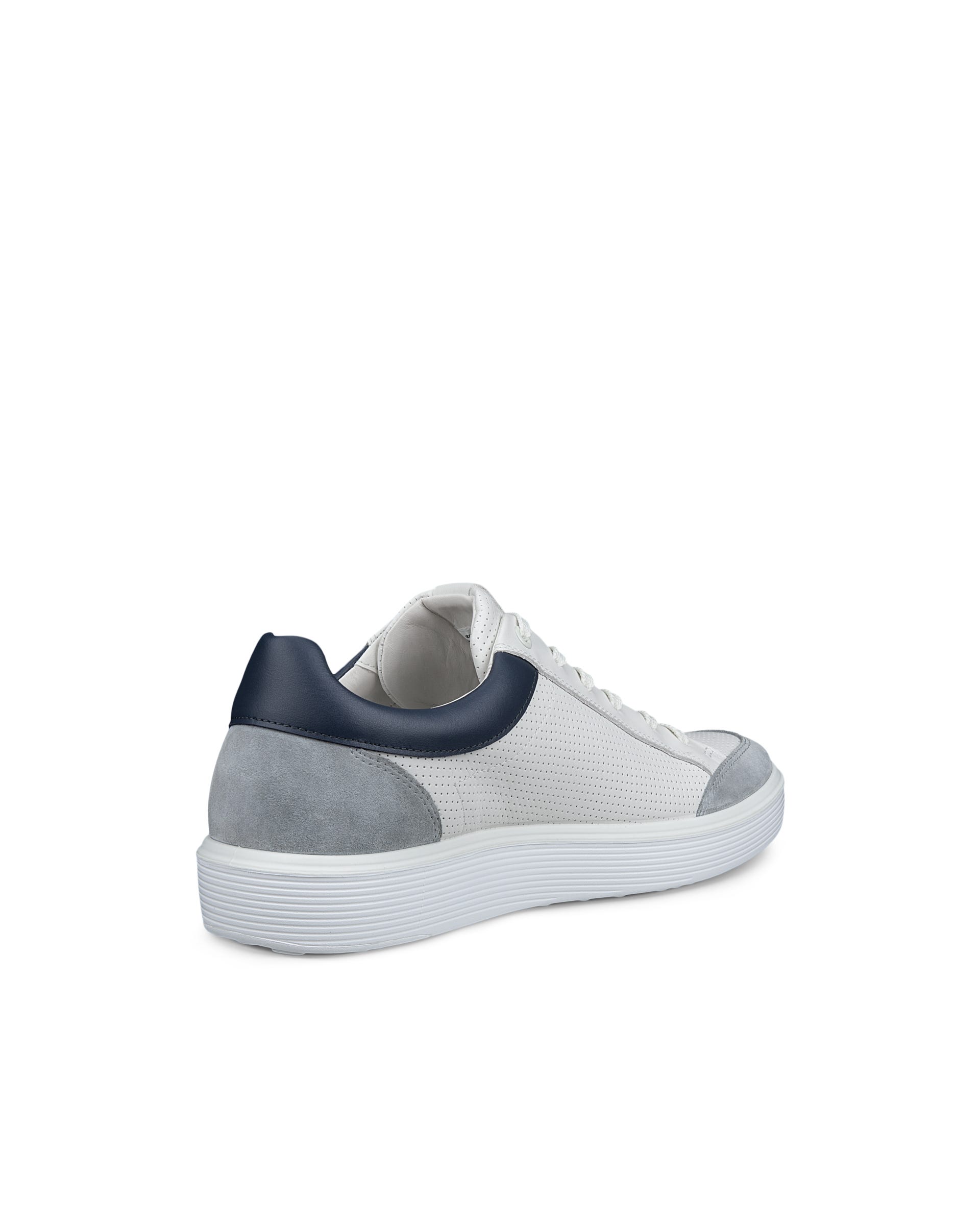 Men's ECCO® Soft 60 Leather Sneaker - White - Back