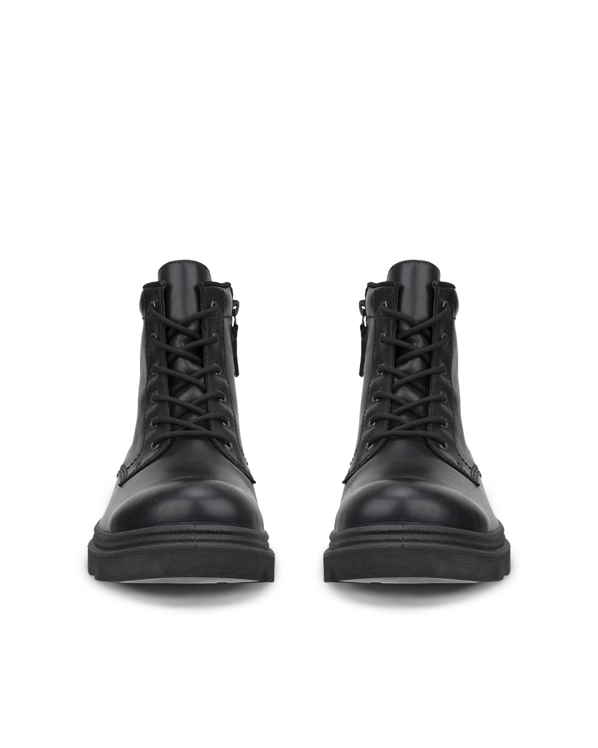 ECCO® GRAINER Herren Halbhoher Schnürstiefel aus Leder - Schwarz - Outside