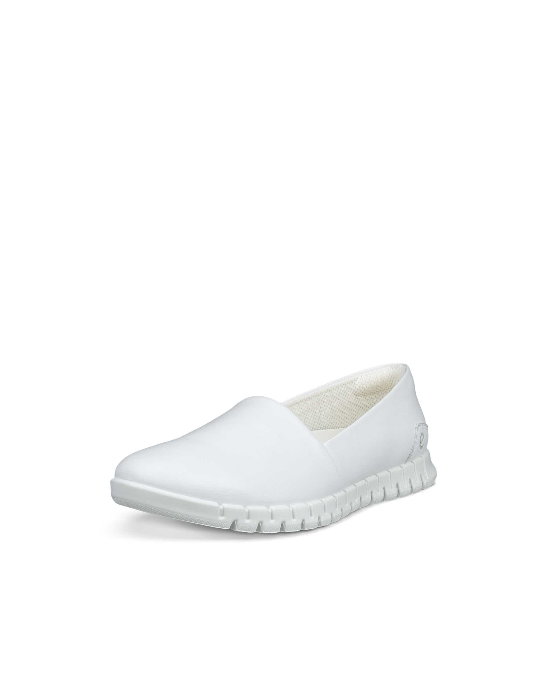 Women's ECCO® Gruuv Lite Leather Slip-On Shoe - White - Main