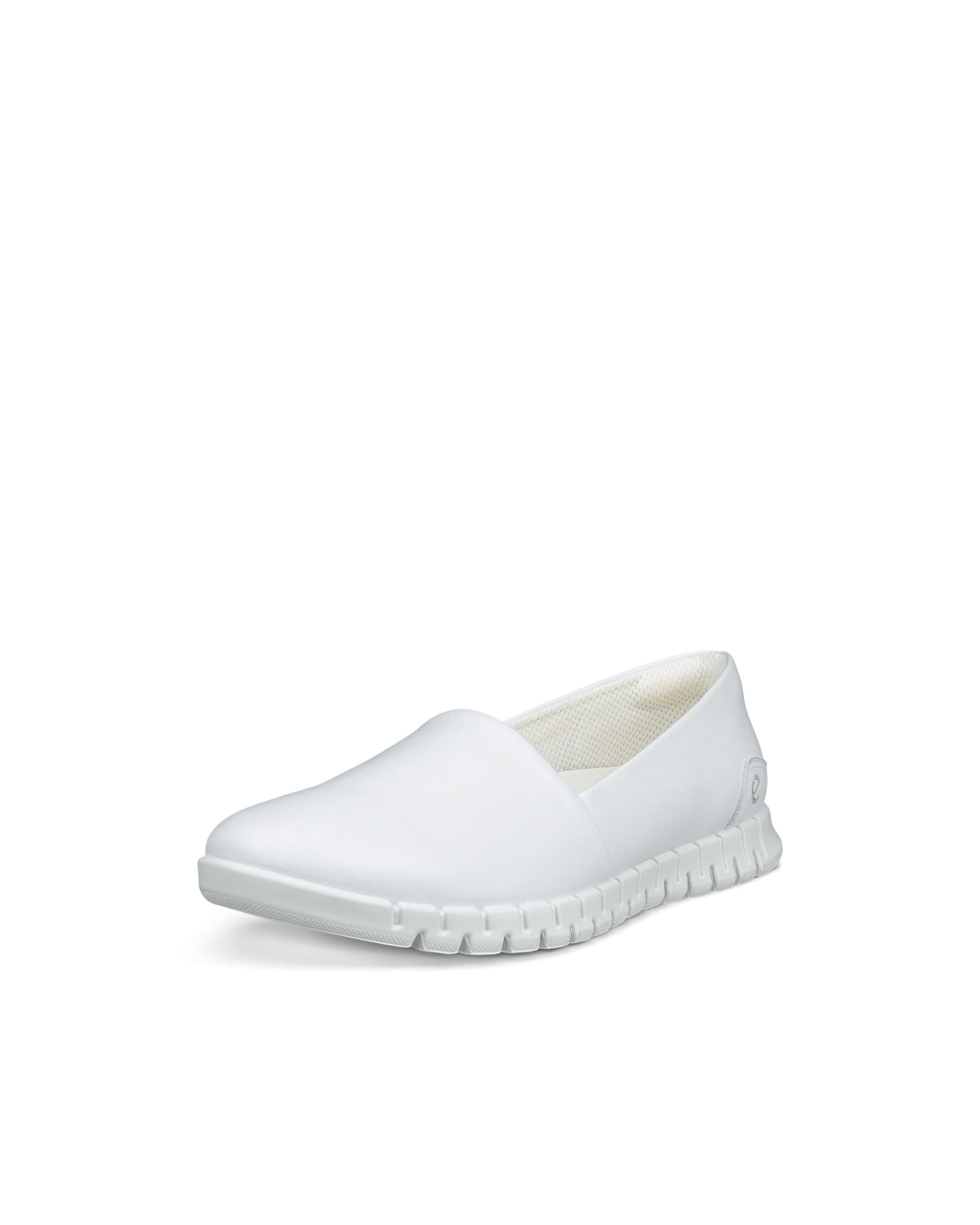 Women's ECCO® Gruuv Lite Leather Slip-On Shoe - White - Main
