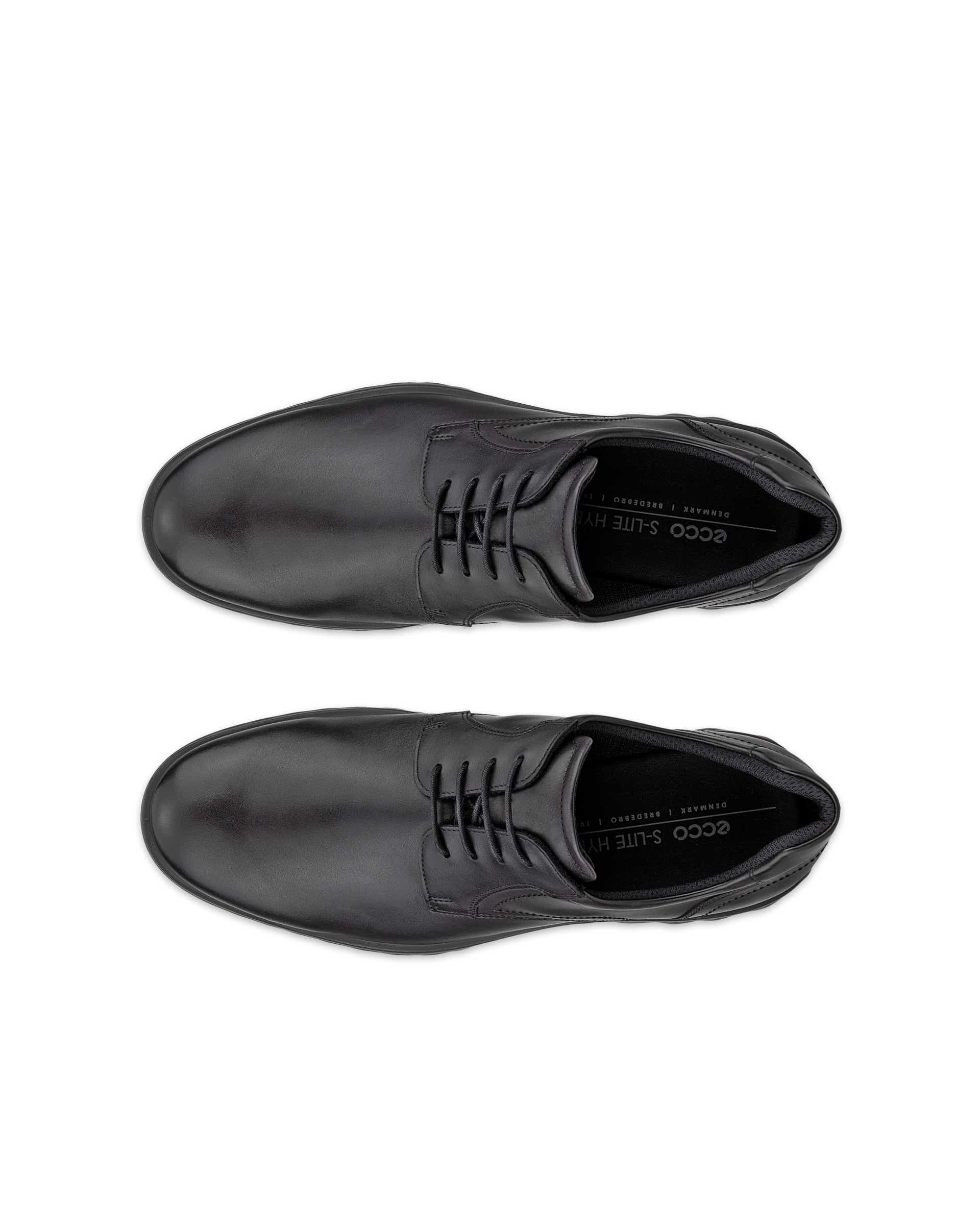 ECCO® S Lite Hybrid derbies cuir pour homme - Noir - Top left pair
