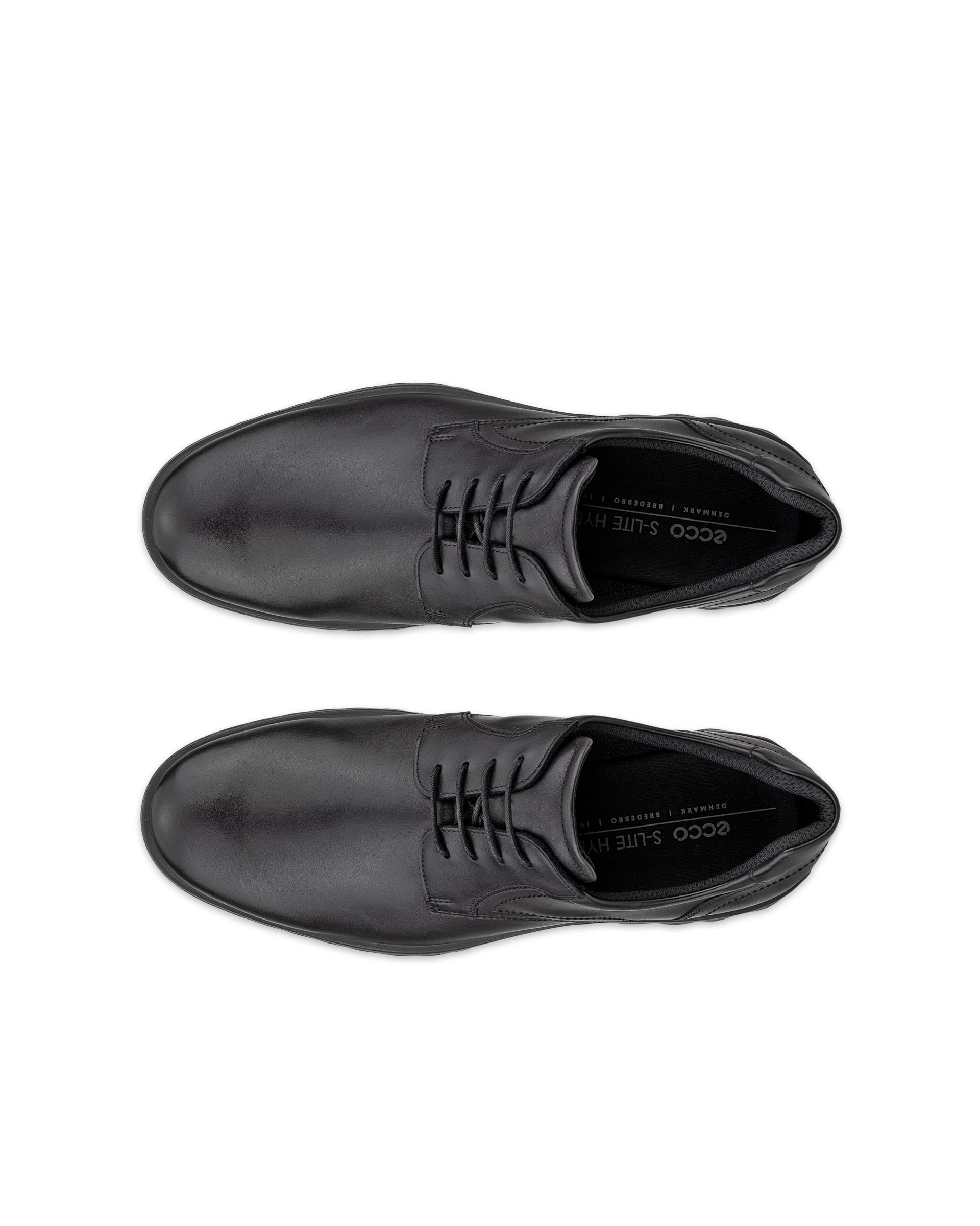 ECCO® S Lite Hybrid férfi bőr derby cipő - Fekete - Top left pair