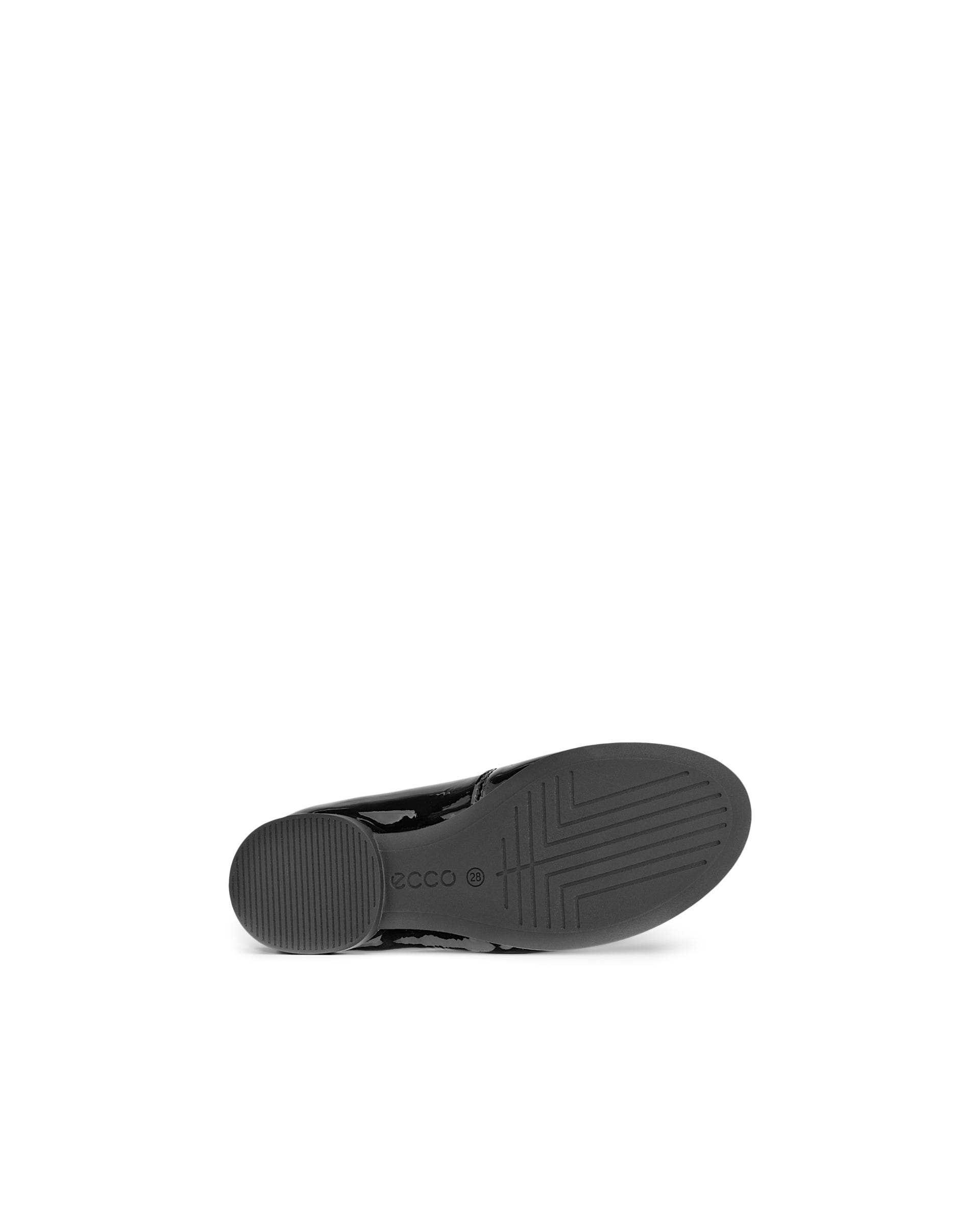 Kids' ECCO® Anine Leather Ballerina - Black - Sole