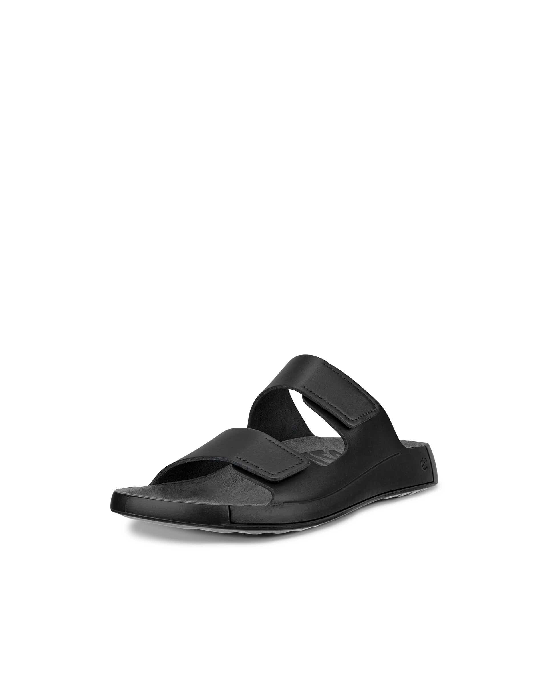 ECCO® Cozmo sandale en cuir deux brides pour homme - Noir - Main