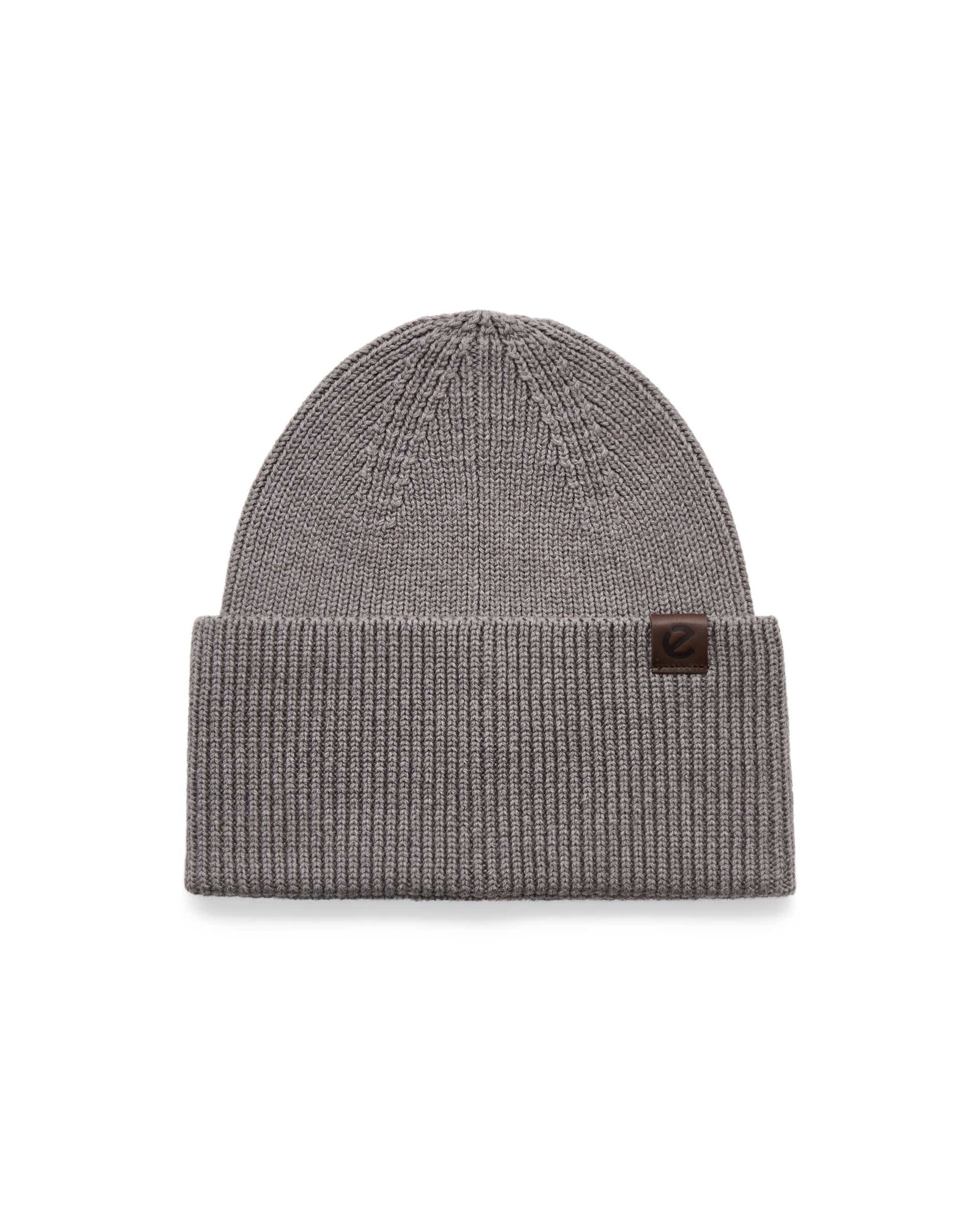 ECCO® MENS RIBBED BEANIE Herren Mütze - Grau - Main
