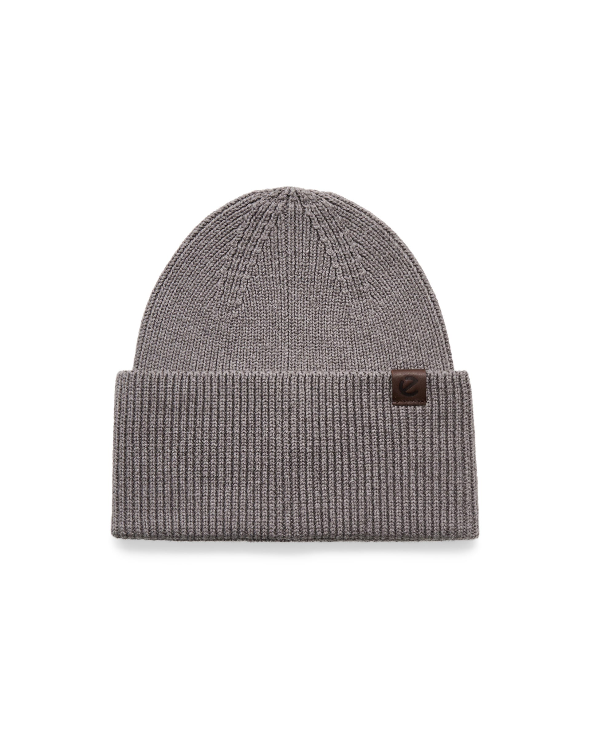 ECCO® MENS RIBBED BEANIE Herren Mütze - Grau - Main