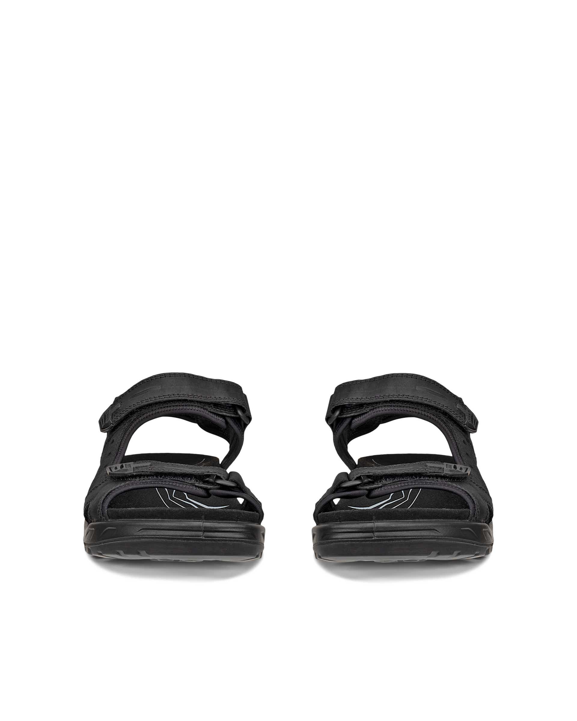 Męskie nubukowe sandały outdoor ECCO® OFFROAD - Czarny - Front pair