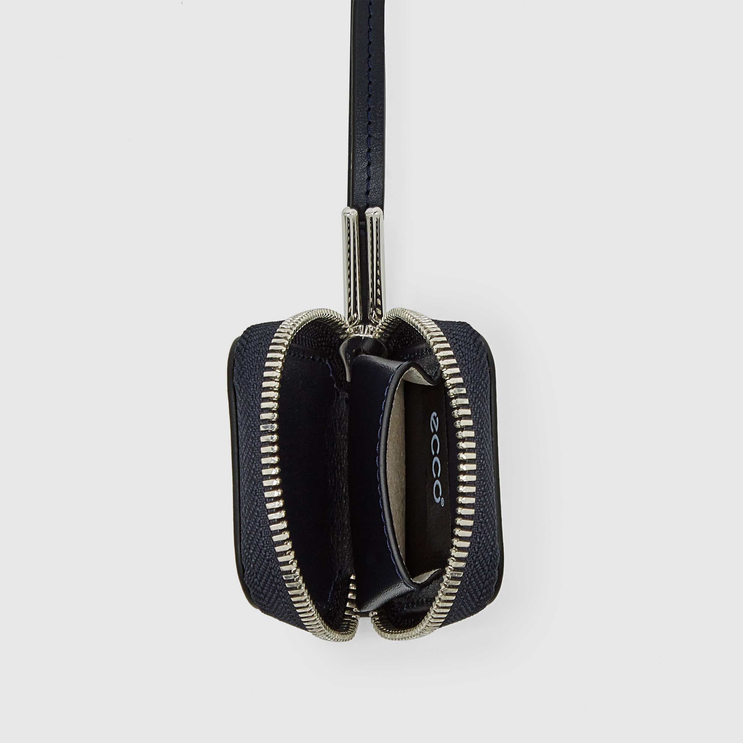 ECCO® Journey Leather Airpod Case - Blue - Birdeye