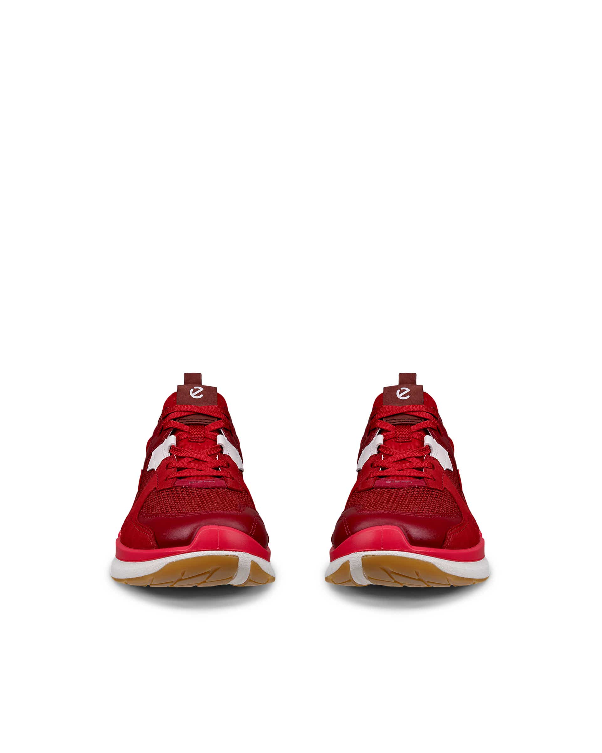 ECCO® Biom 2.0 Damen Sneaker aus Leder & Textil - Rot - Front pair