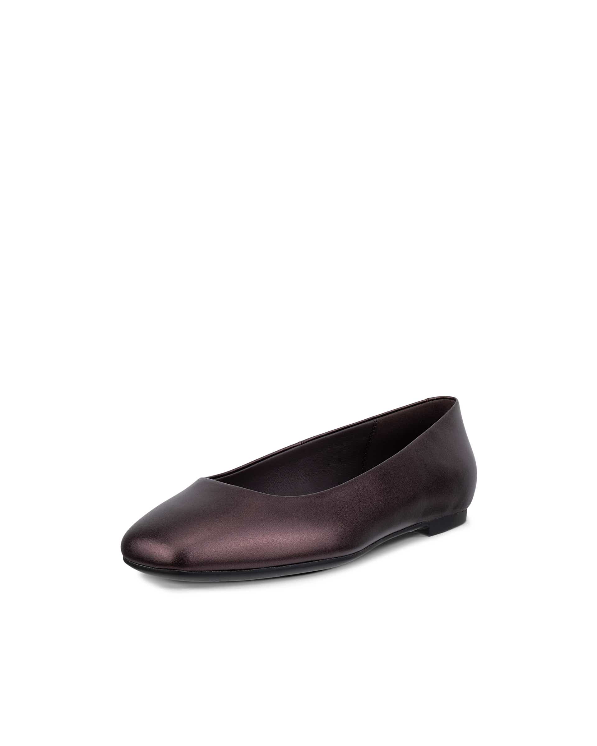 Damskie skórzane baleriny ECCO® MARGOT - Fioletowy - Main