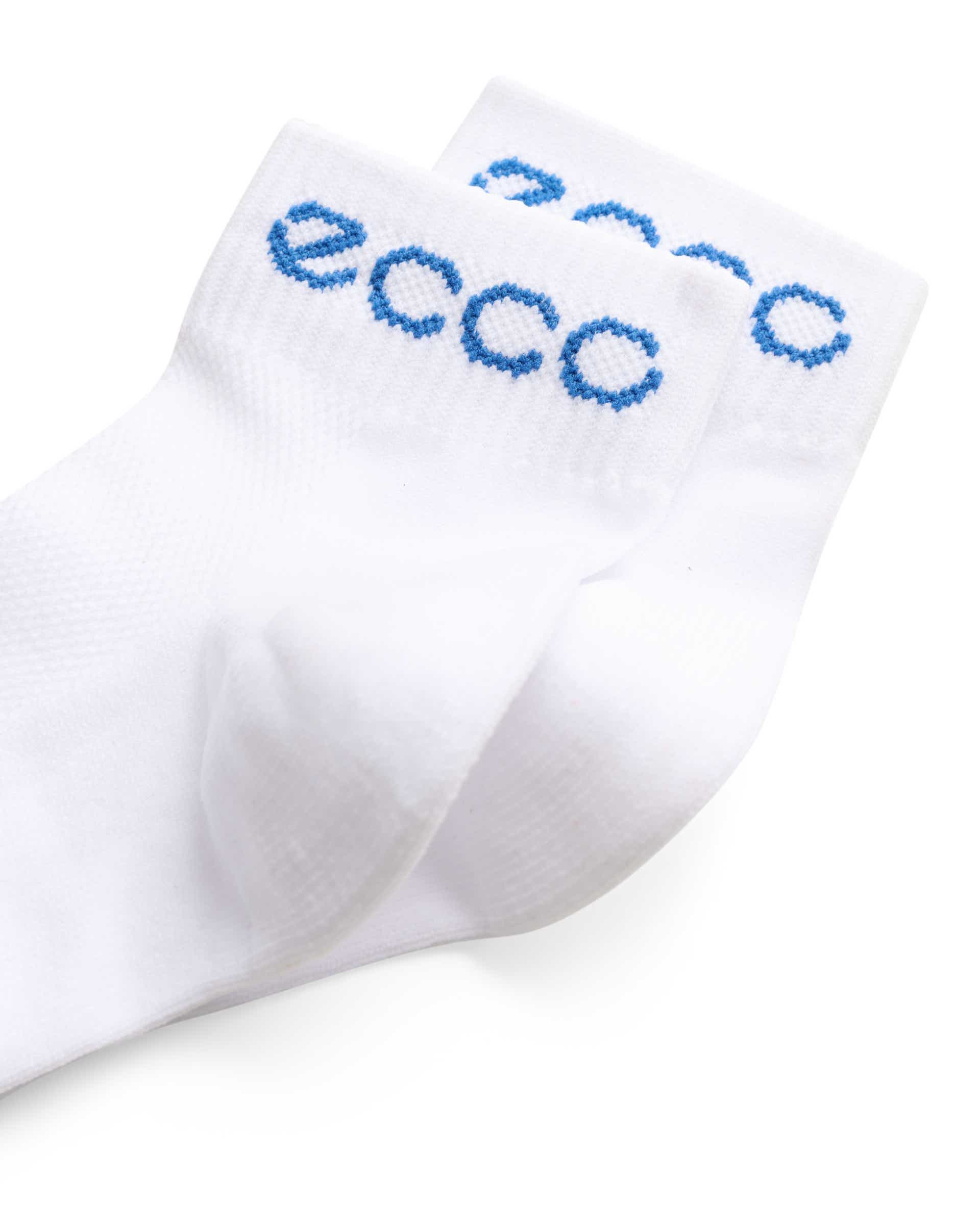 Unisex ECCO® ACTIVE EVERYDAY Ankle Socks - White - Detail-1
