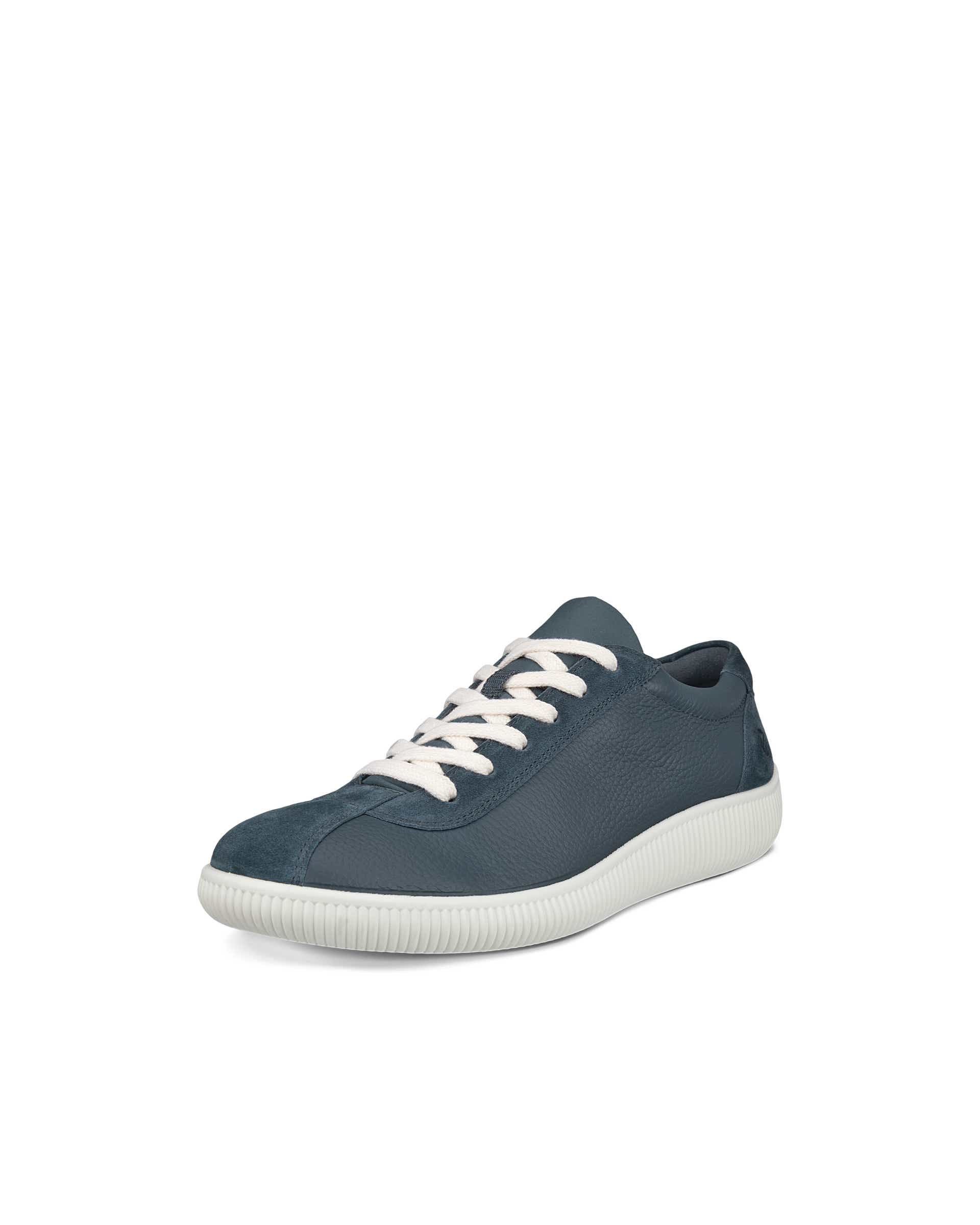 Zapatillas de piel ECCO® Soft Zero para hombre - Azul - Main