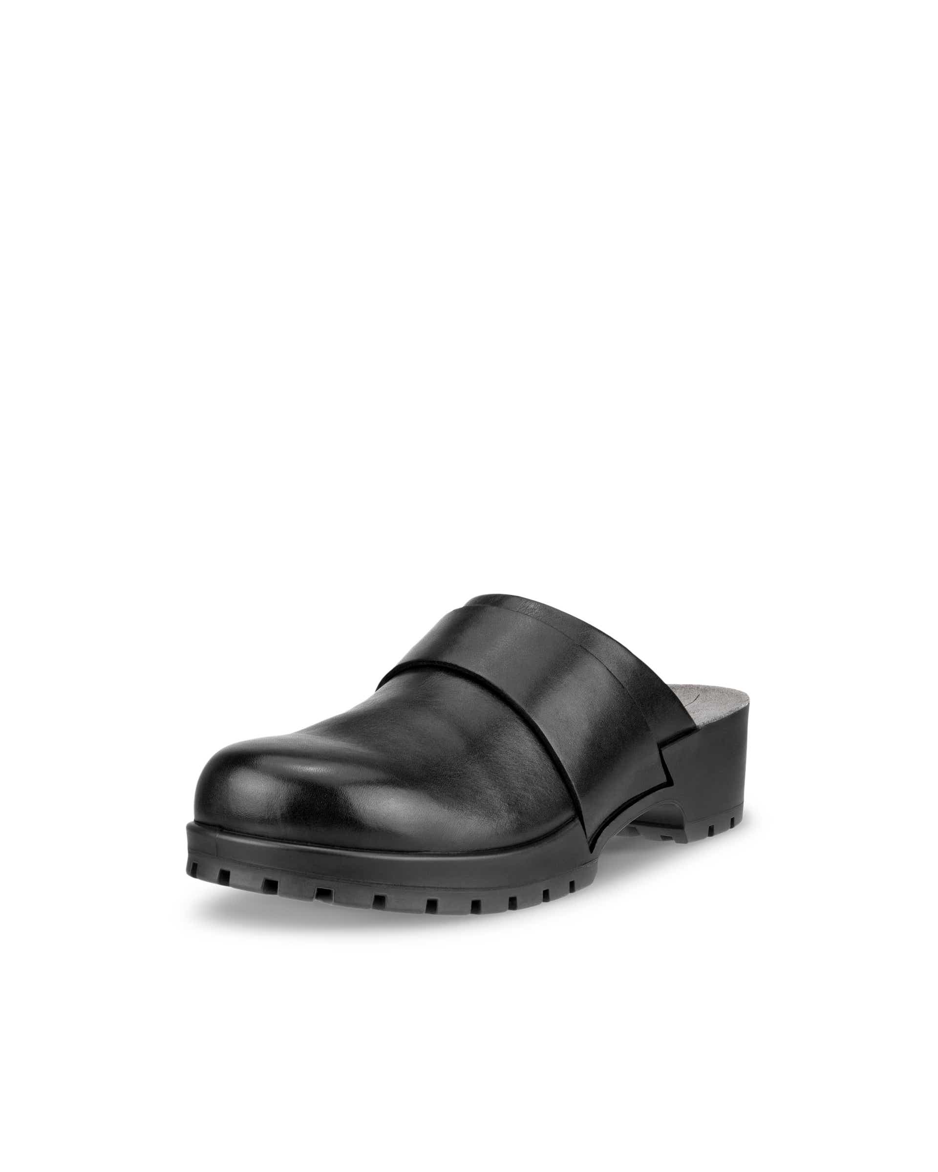 ECCO Comfort Clog ウィメンズ レザークロッグ - ブラック - Main