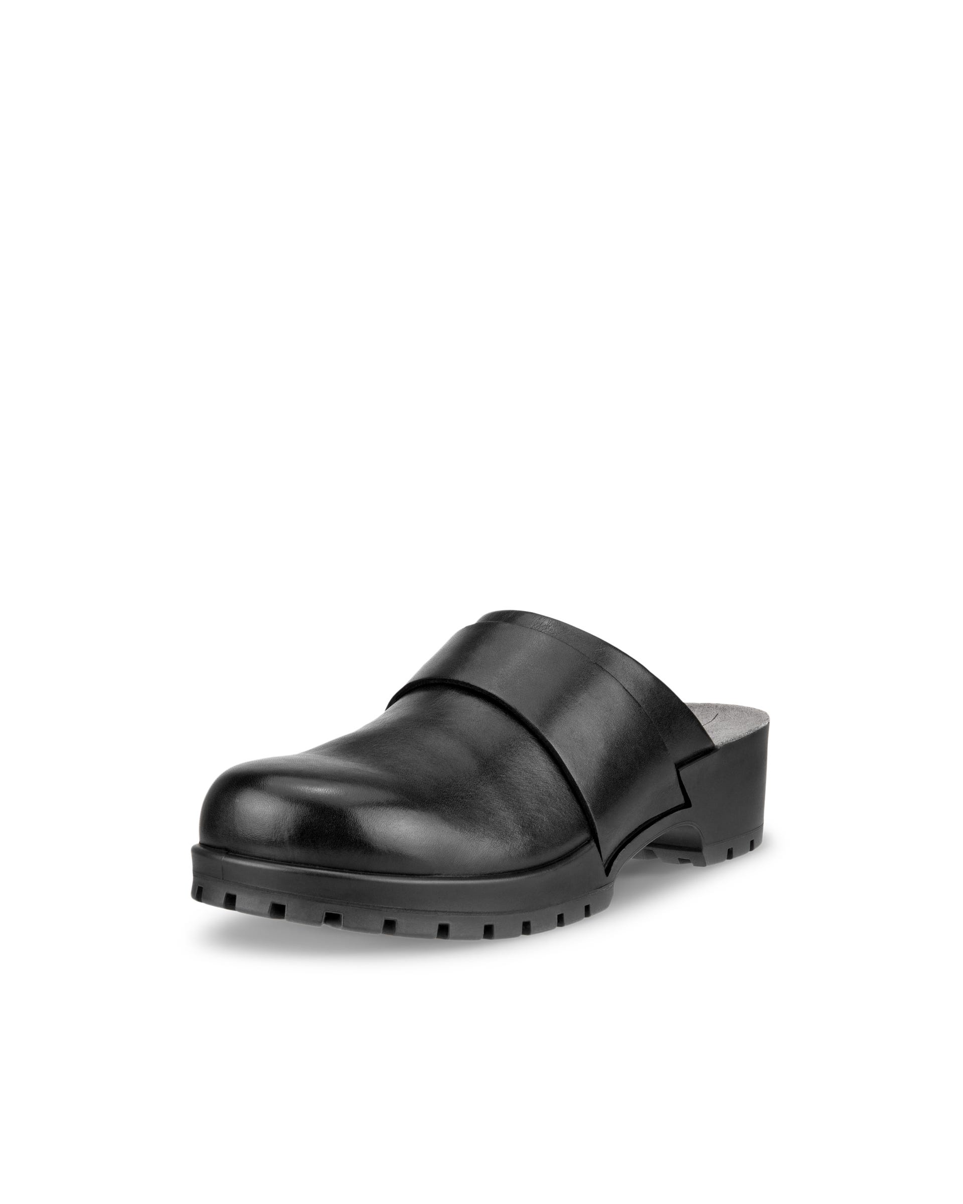 ECCO Comfort Clog ウィメンズ レザークロッグ - ブラック - Main