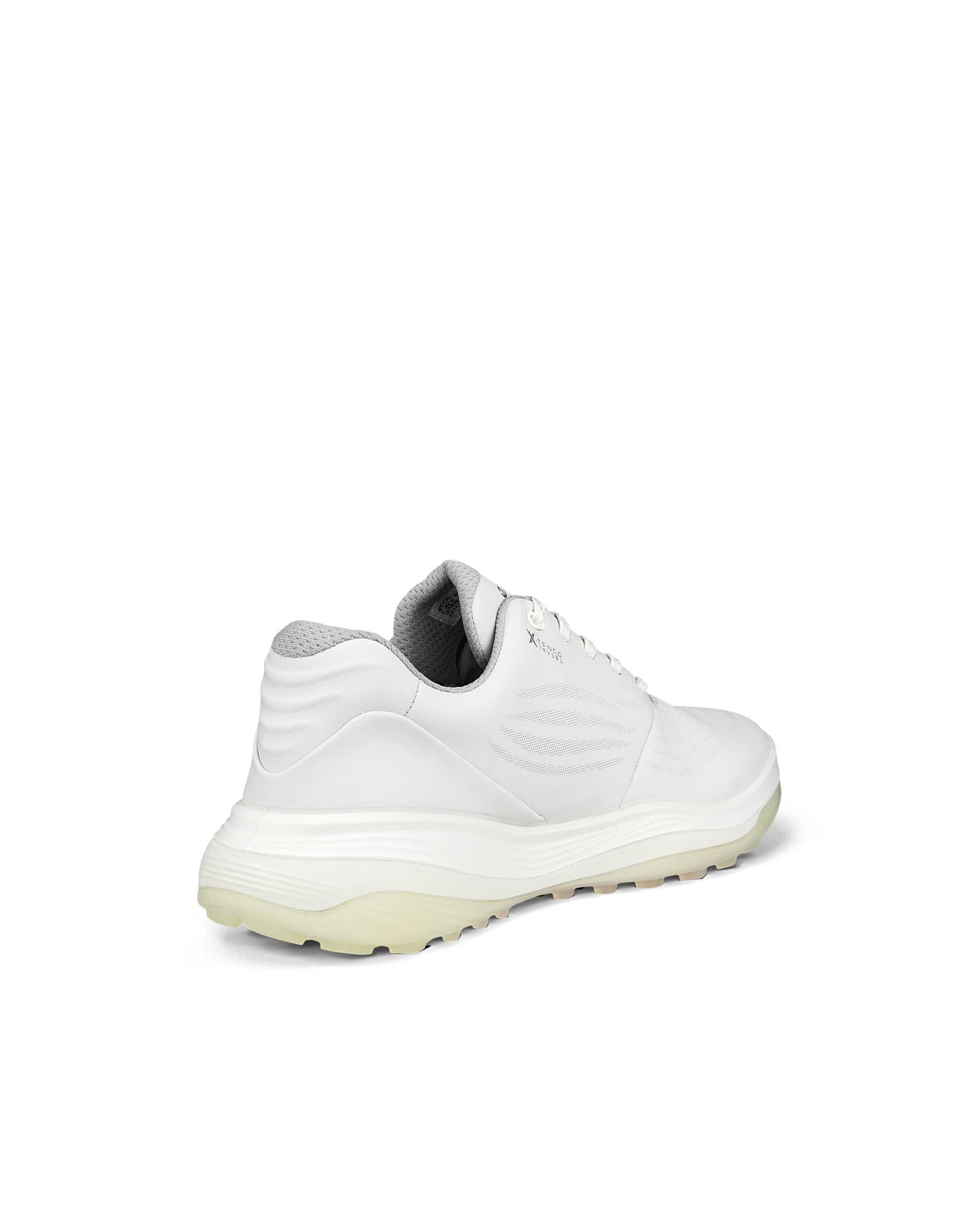 Women's ECCO® Golf LT1 Hybrid Leather Waterproof Shoe - White - Back