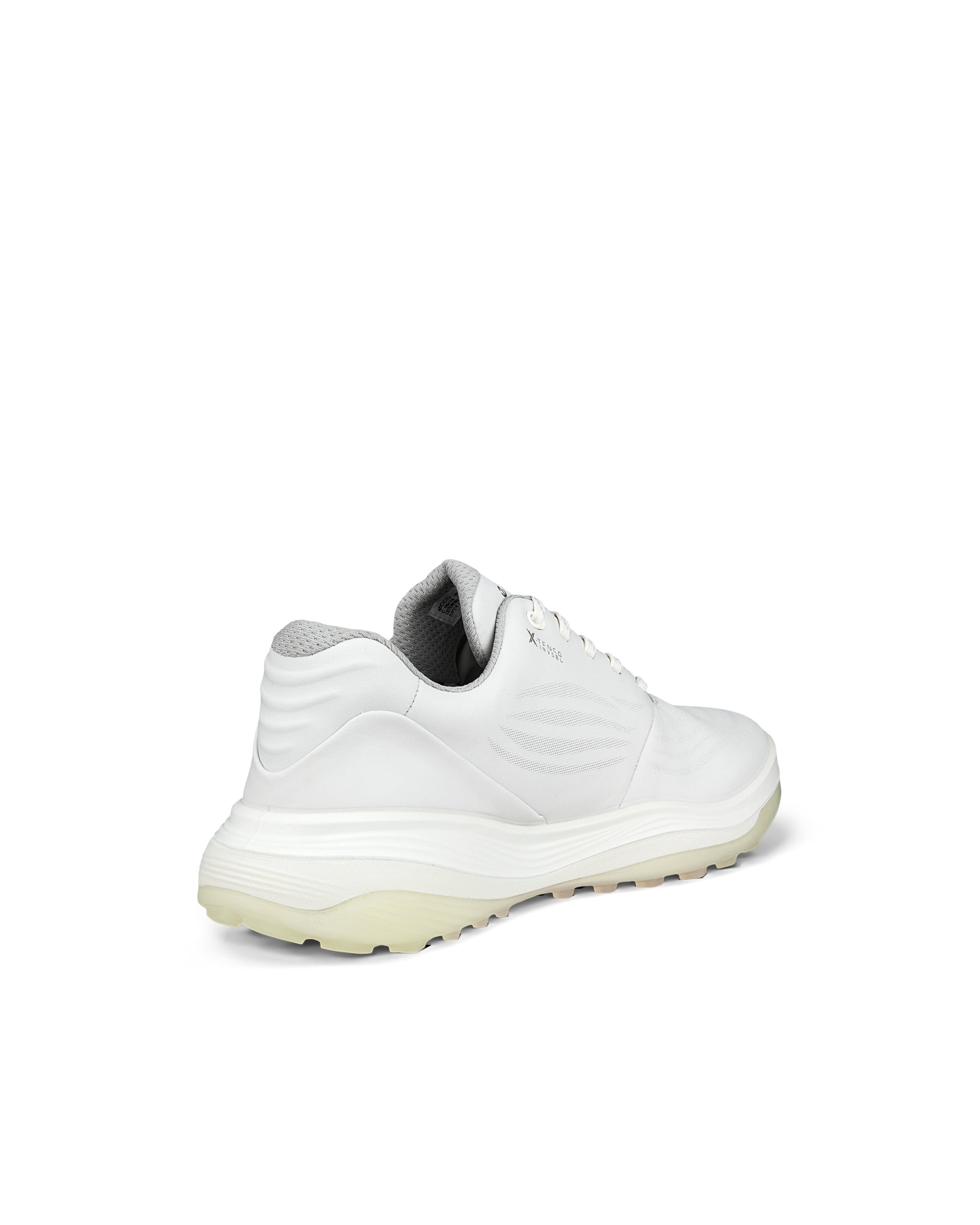 Women's ECCO® Golf LT1 Hybrid Leather Waterproof Shoe - White - Back