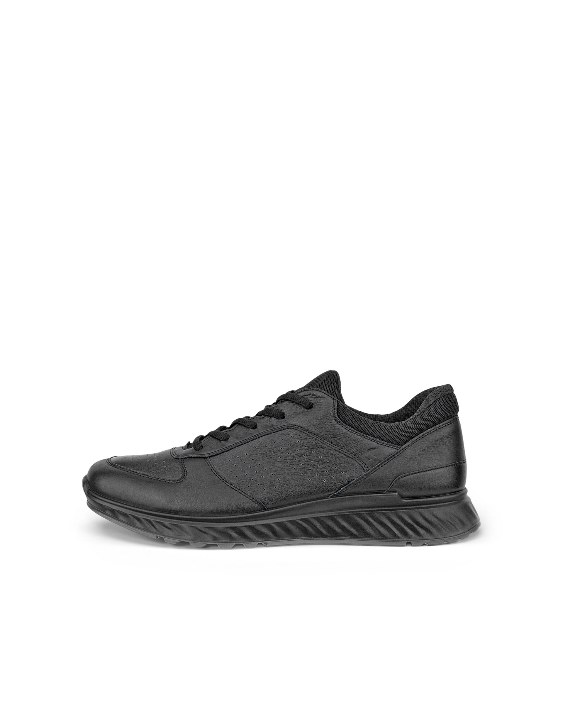 ECCO® EXOSTRIDE Herren Sneaker aus Leder & Textil - Schwarz - Outside