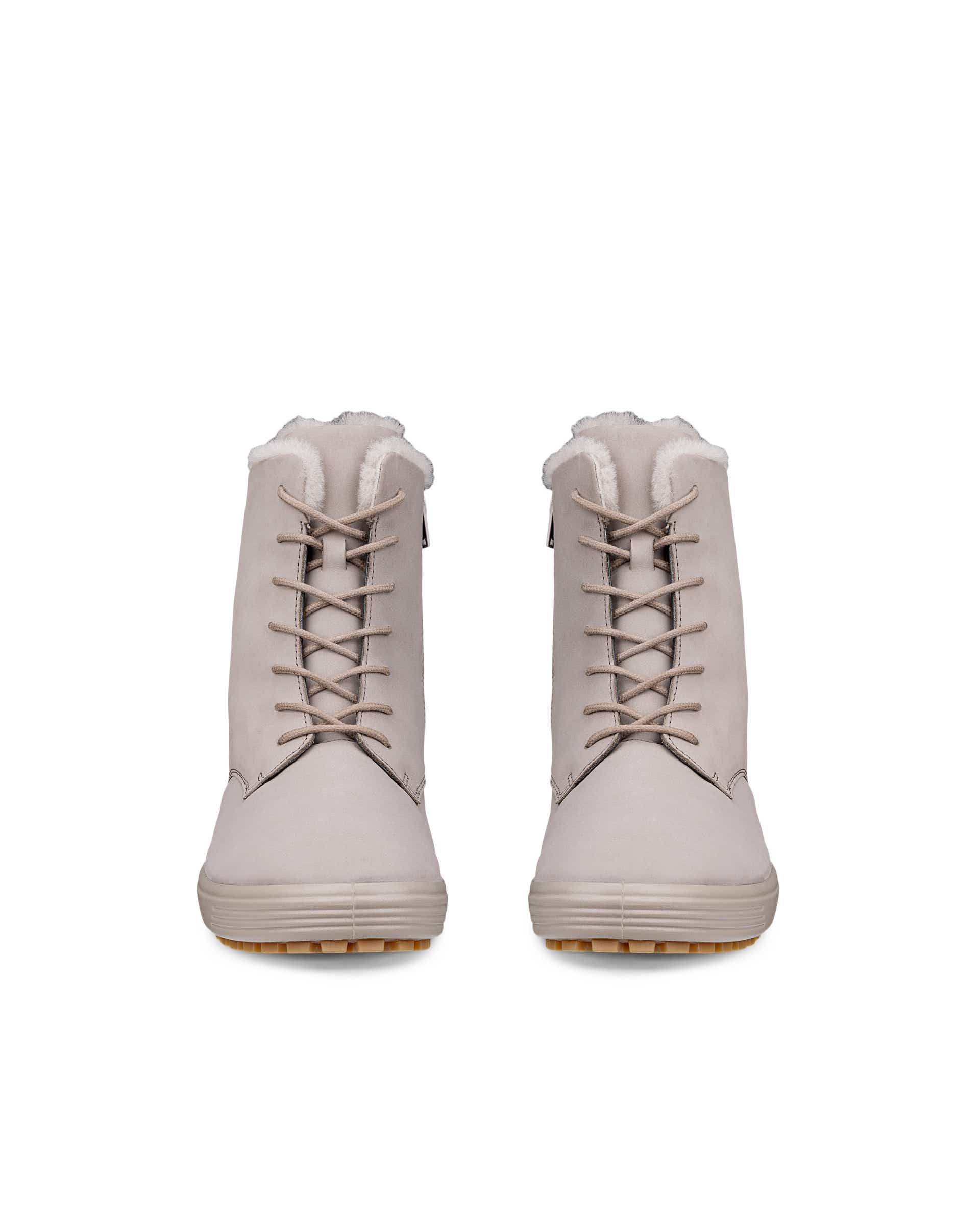 ECCO® SOFT 7 TRED dame halvhøy støvel nubuk - Grå - Front pair