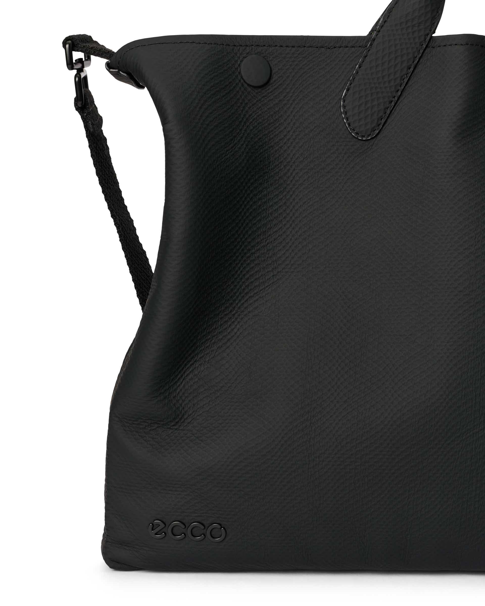 ECCO Tote Soft East West Large Ripstop レザートートバッグ - ブラック - Detail-2