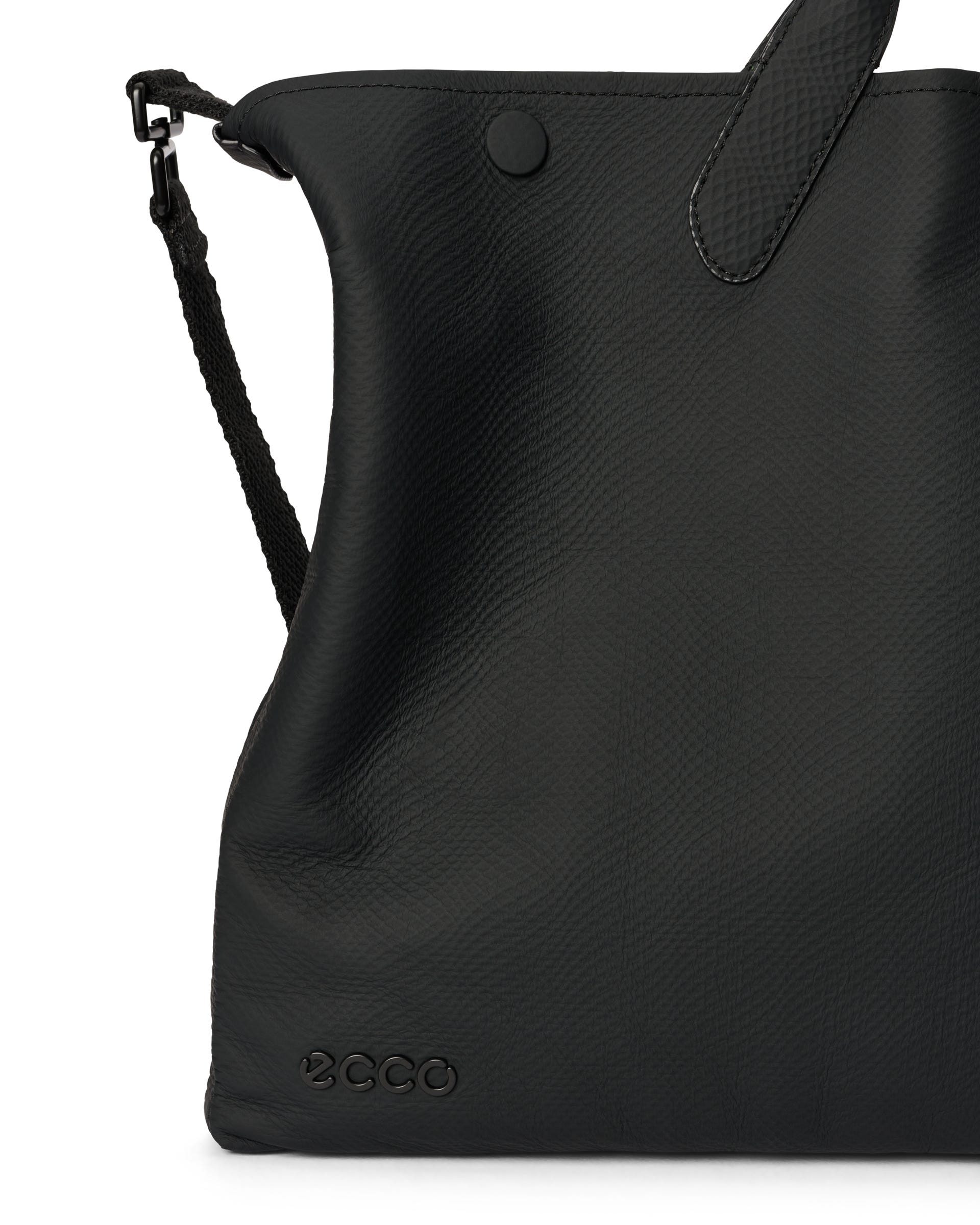 ECCO Tote Soft East West Large Ripstop レザートートバッグ - ブラック - Detail-2