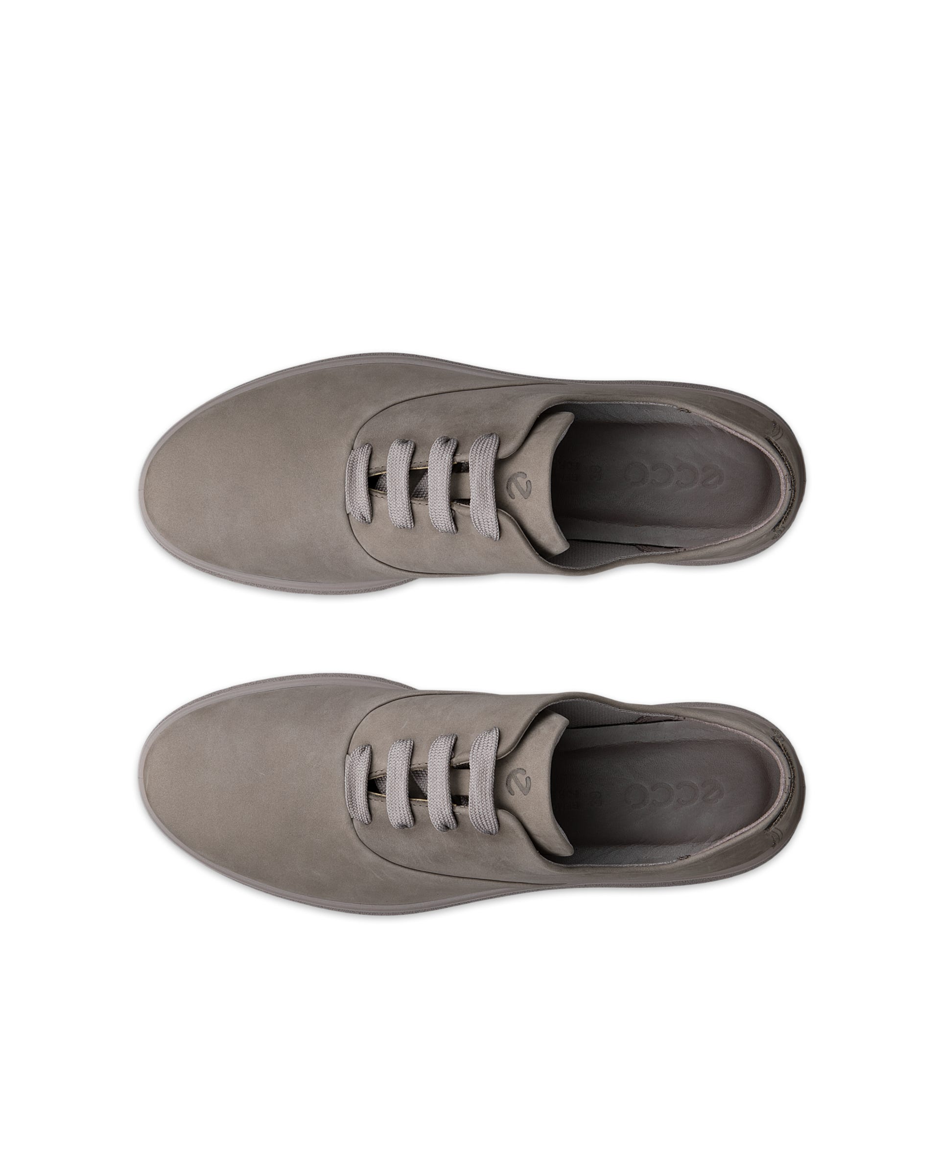 ECCO® BELLA 2 dames nubuck veterschoen - Grijs - Top left pair