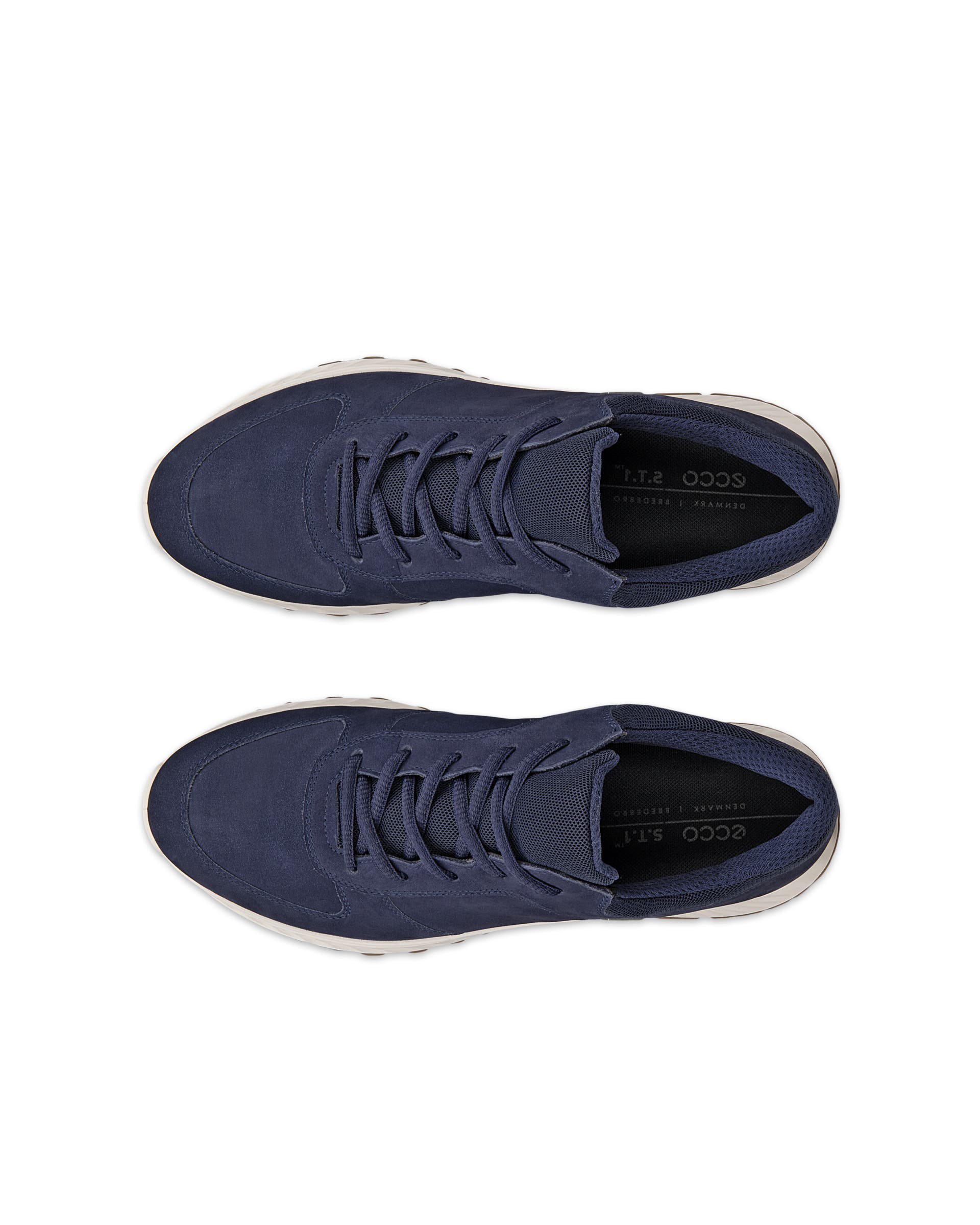 ECCO® Exostride Outdoor nubucksneaker med Gore-Tex dam - Blå - Top left pair