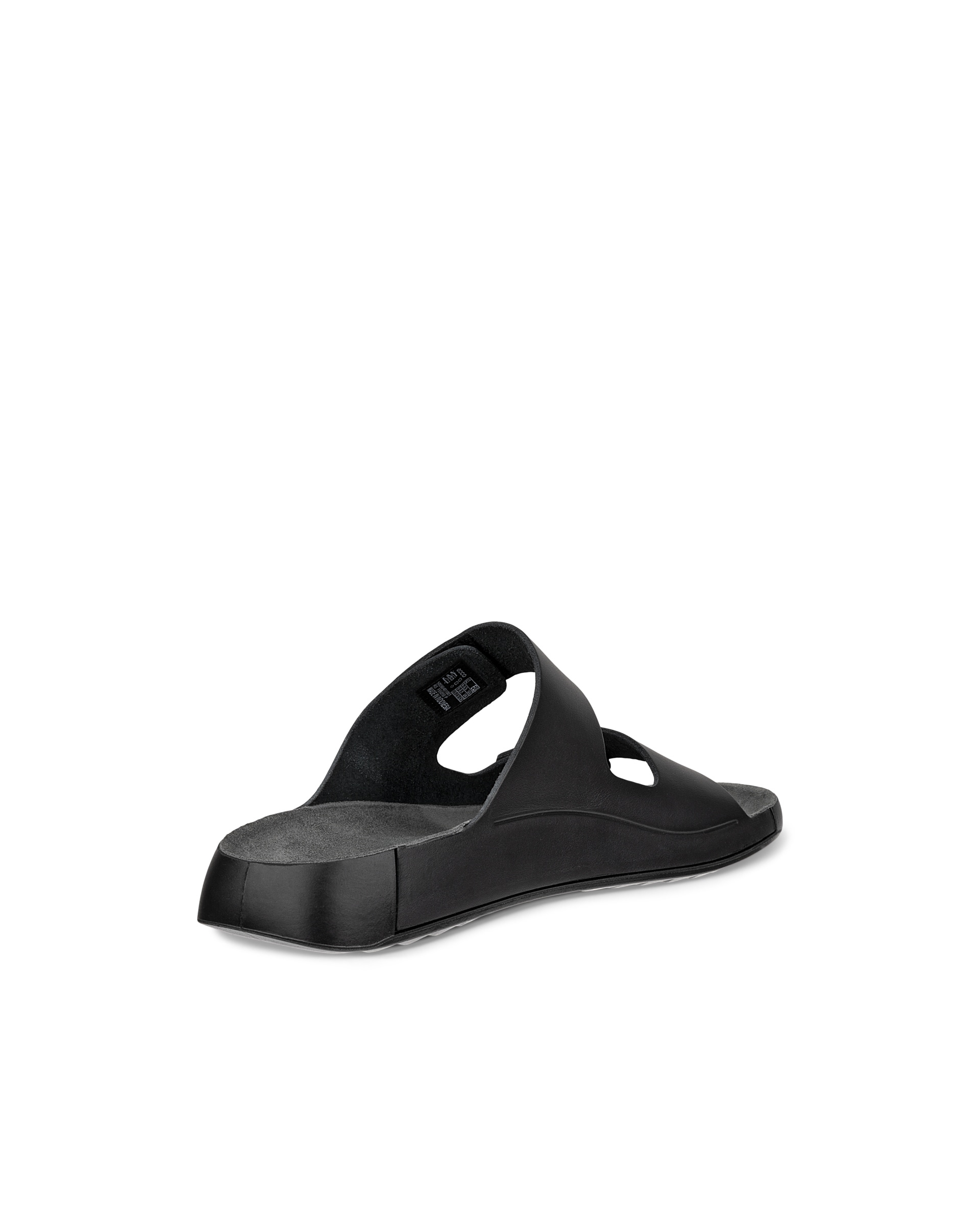 ECCO® Cozmo sandale en cuir deux brides pour homme - Noir - Back