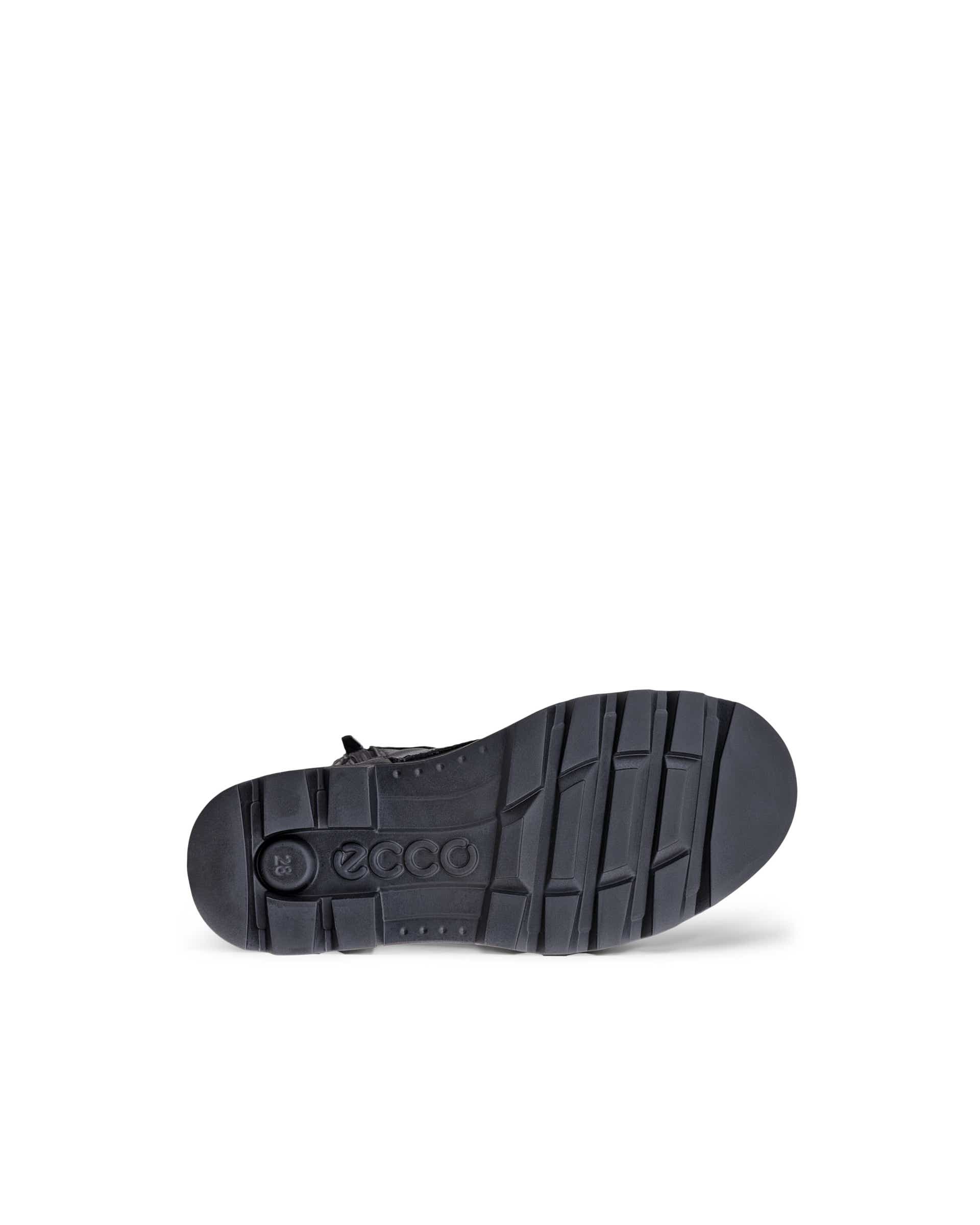 Detská kožené nepremokavá obuv ECCO® GRAINER K - Čierna - Sole