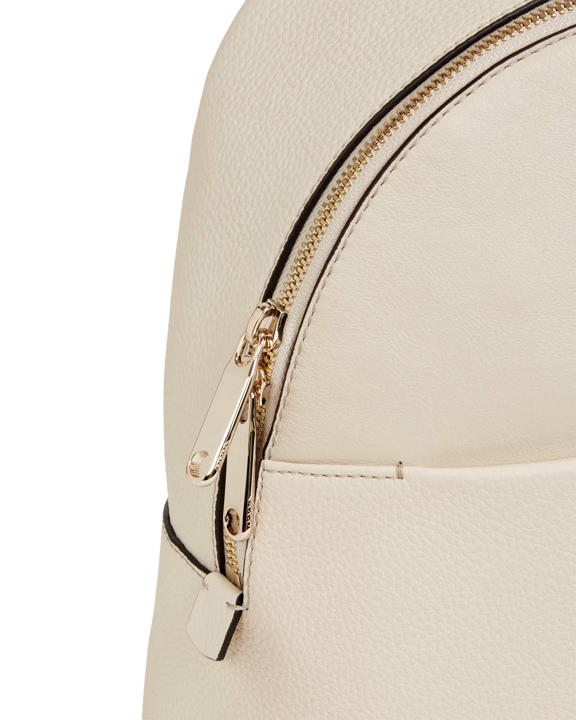 ECCO® Round Pack Small Leather Small Backpack - Beige - Detail-1