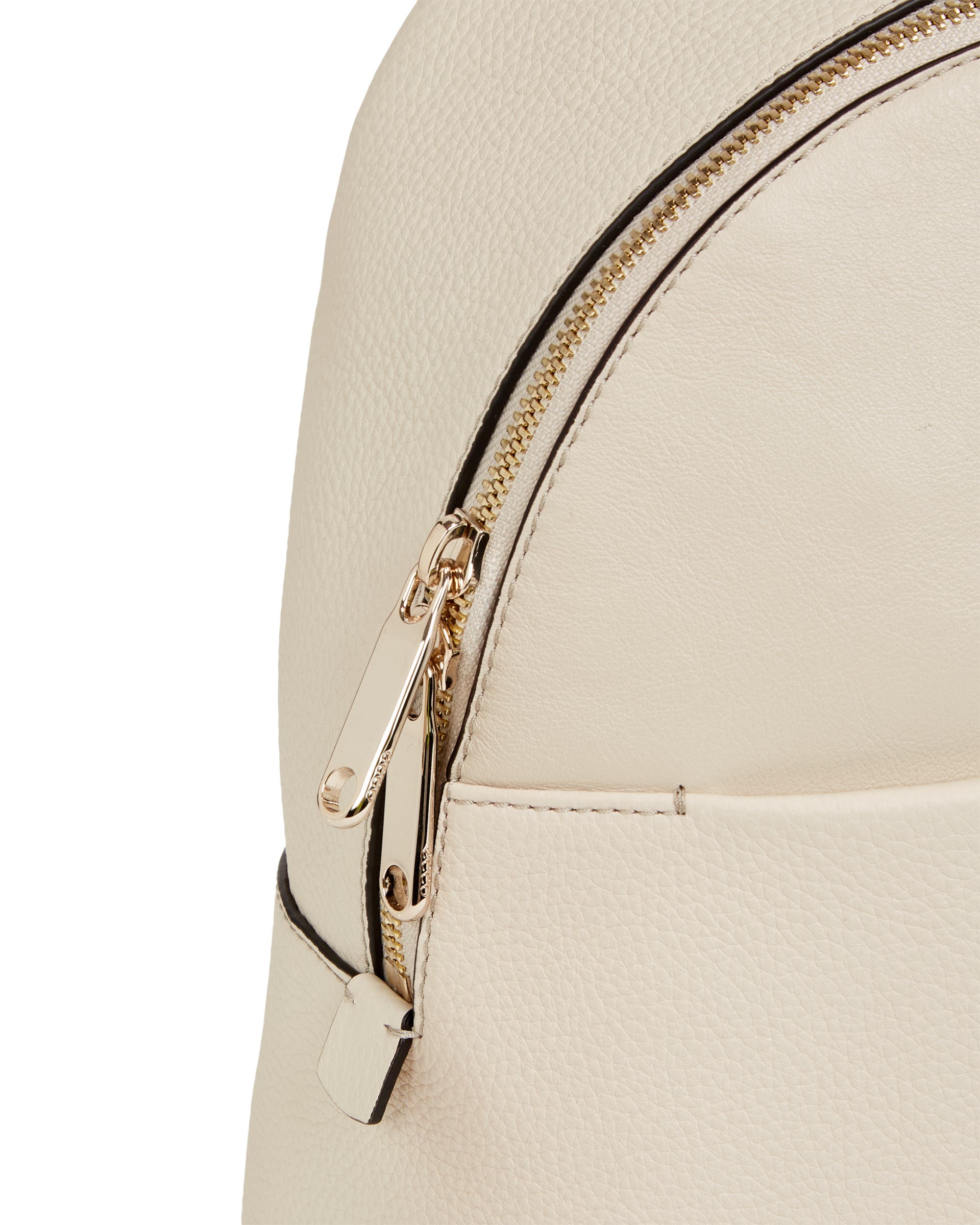 ECCO® Round Pack Small Leather Small Backpack - Beige - Detail-1