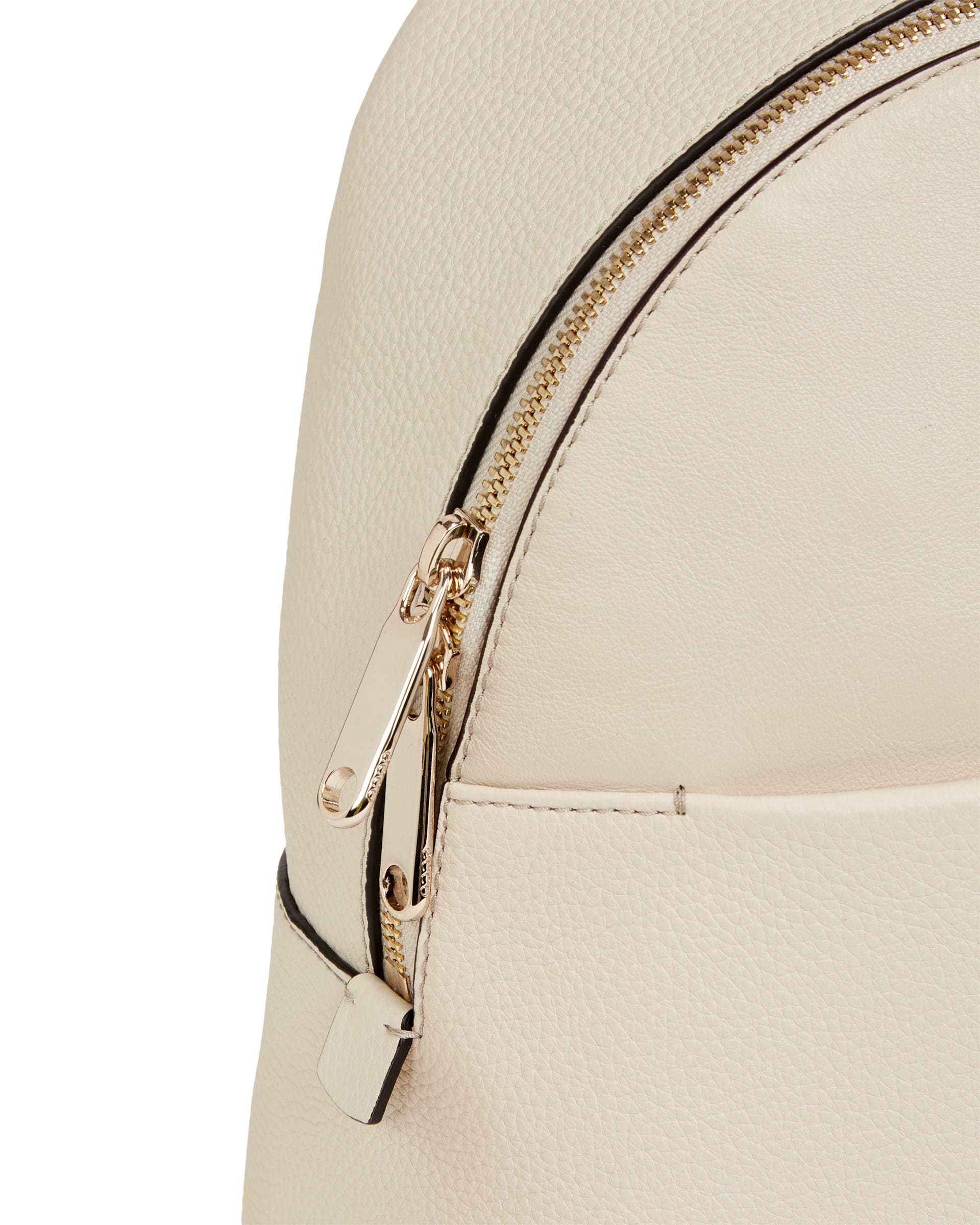 ECCO® Round Pack Small Leather Small Backpack - Beige - Detail-1