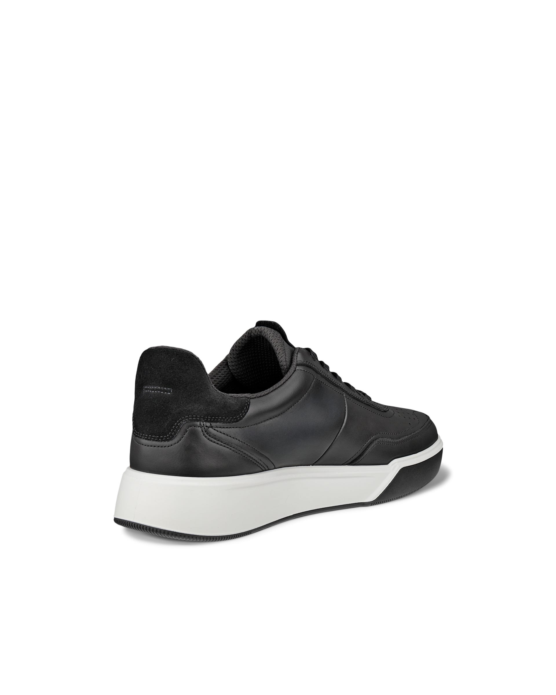 ECCO® STREET COURT Skinnsneaker herr - Svart - Back