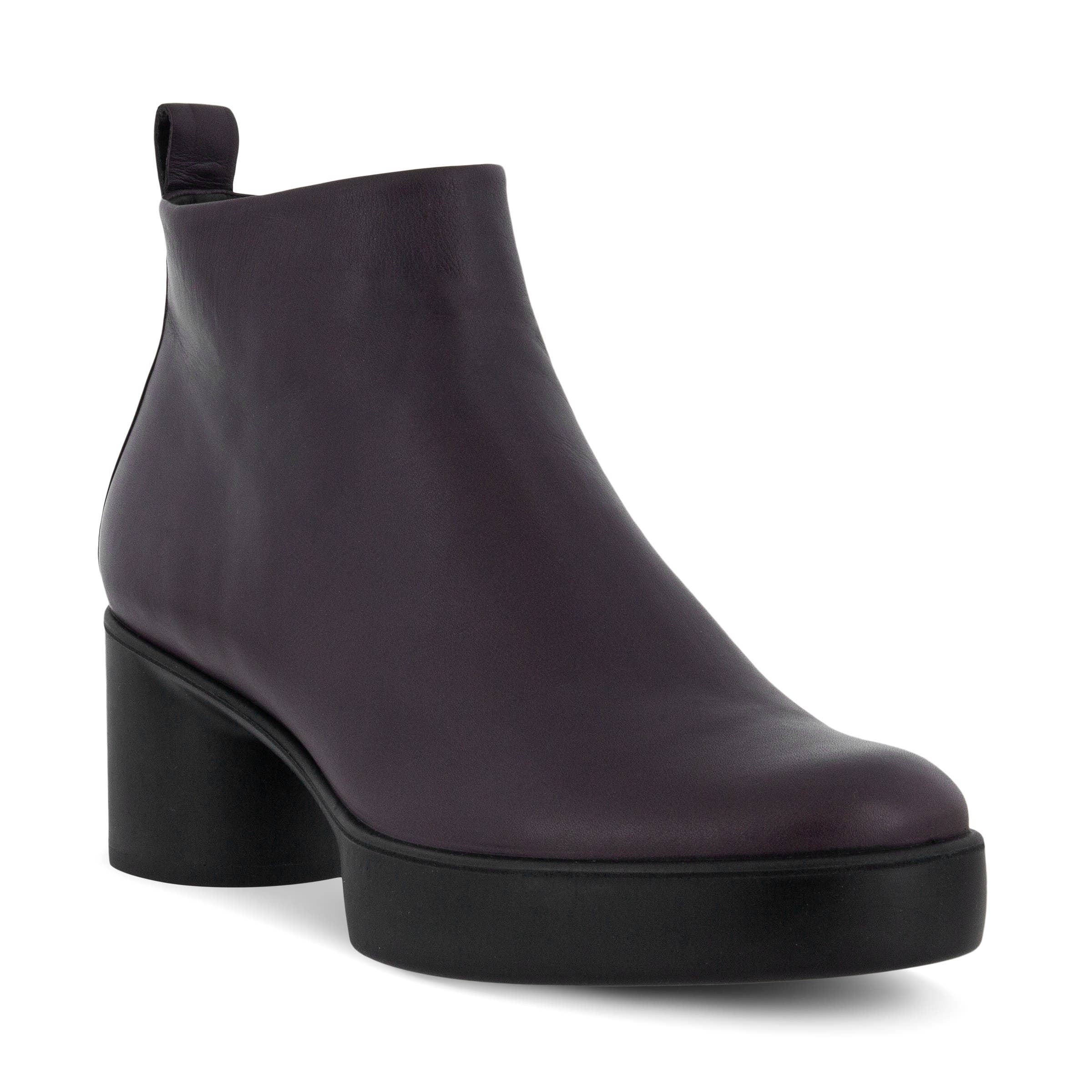 Women's ECCO® Shape Sculpted Motion 35 Leather Ankle Boot - Brown - Main