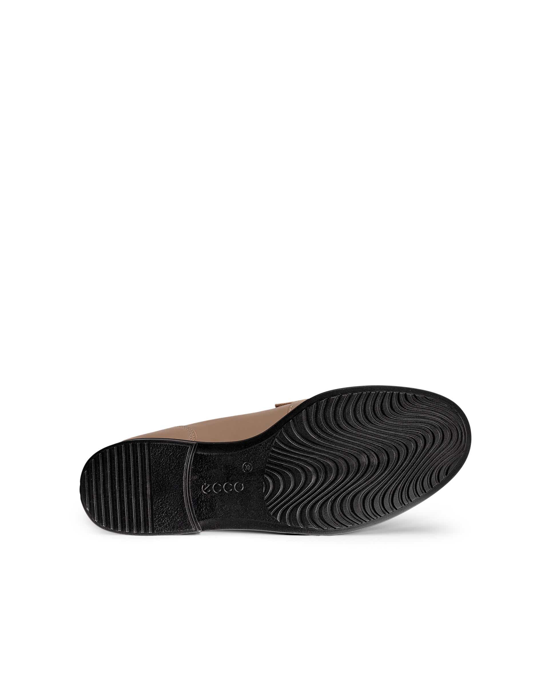 Dámské kožené mokasíny ECCO® Dress Classic 15 - Béžová - Sole