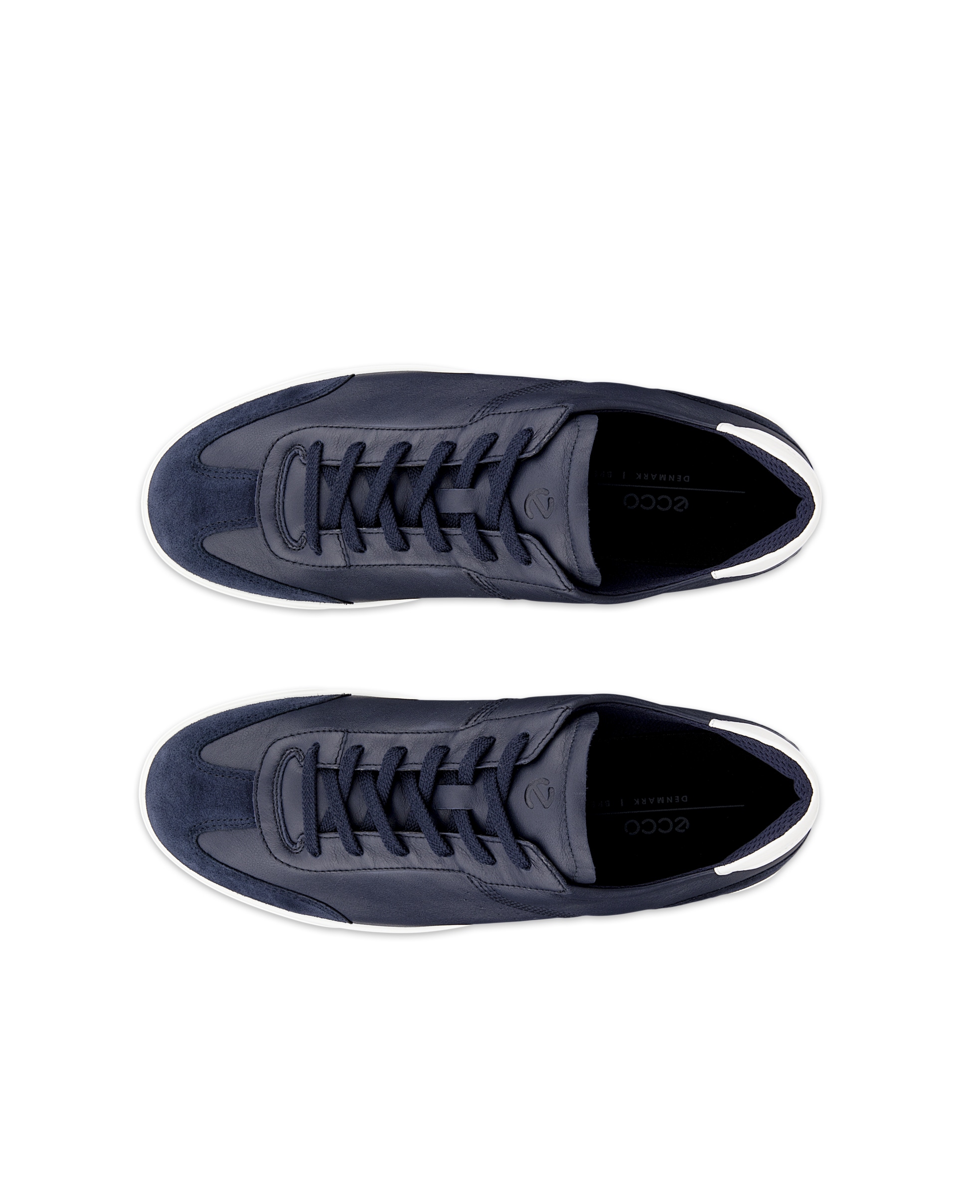 Pánské kožené tenisky ECCO® STREET LITE - Modrá - Top left pair