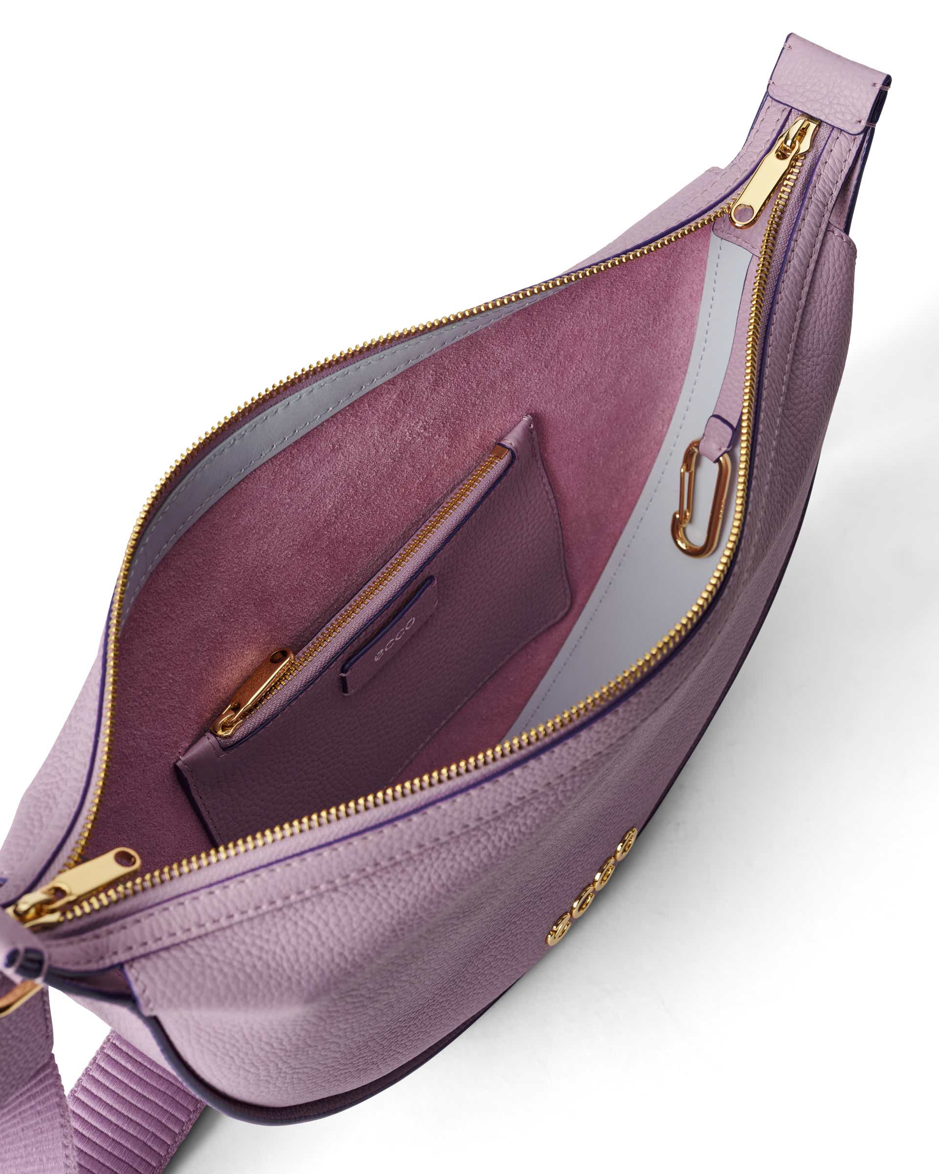 ECCO Fortune Soft Pebbled レザーショルダーバッグ - パープル - Inside