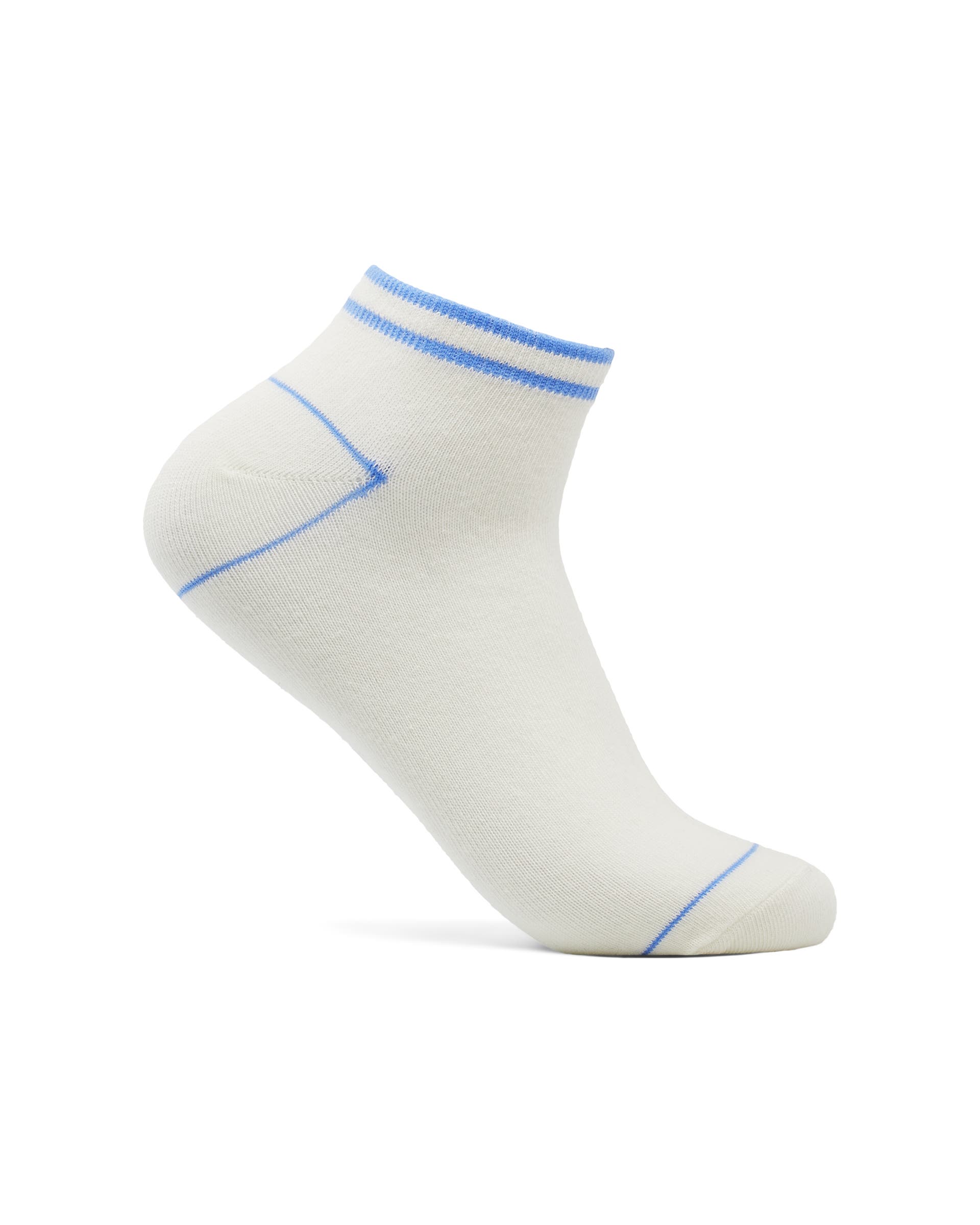 ECCO Retro Stripe Low-cut Socks - Blue - Detail-1