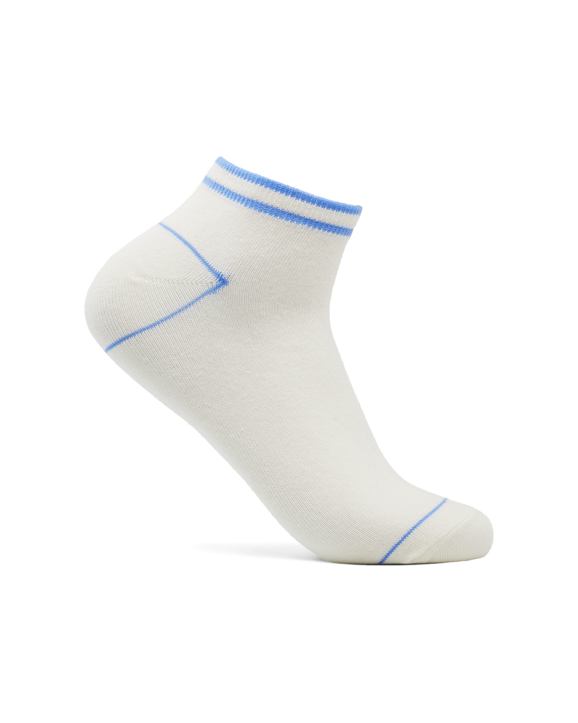 ECCO Retro Stripe Low-cut Socks - Blue - Detail-1