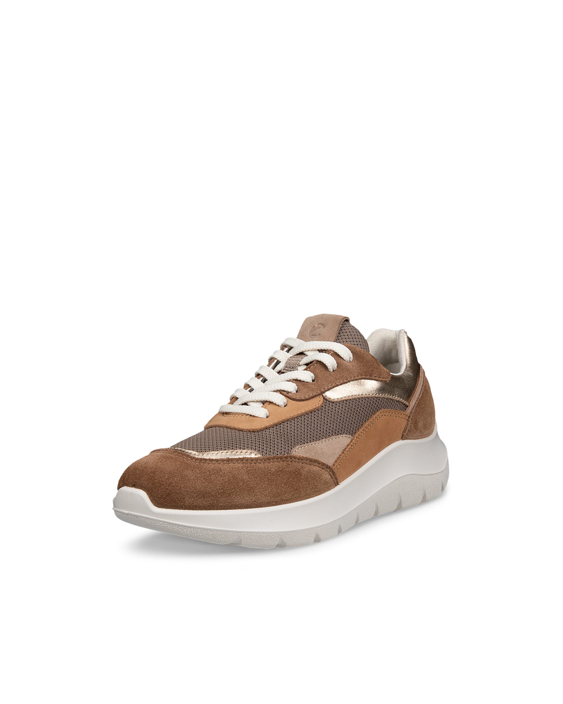 Women's ECCO® VALERIE Nubuck Trainer - Brown - Outside