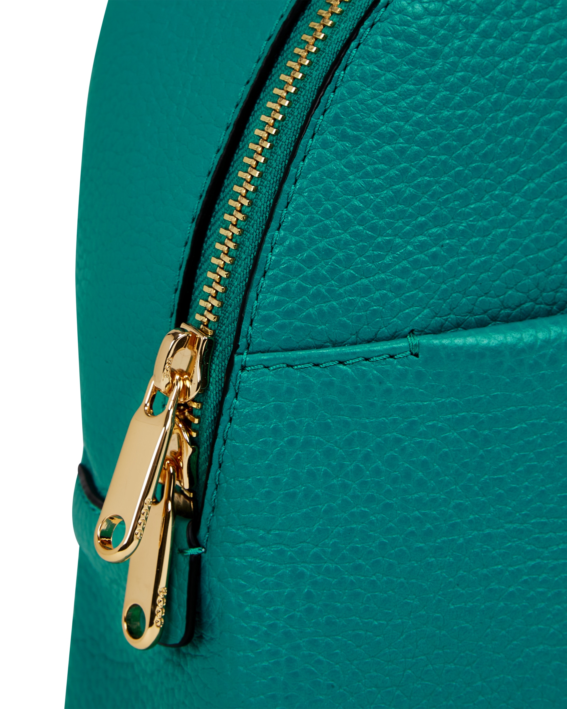 ECCO Round Pack Small Pebbled レザーバックパック - グリーン - Detail-1