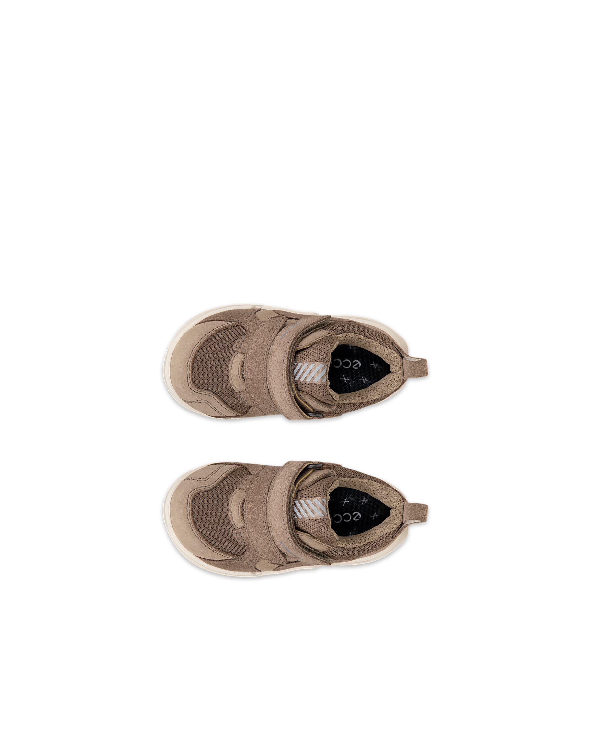 Dziecięce nubukowe sneakersy ECCO® BIOM 2.2 - Brązowy - Top left pair