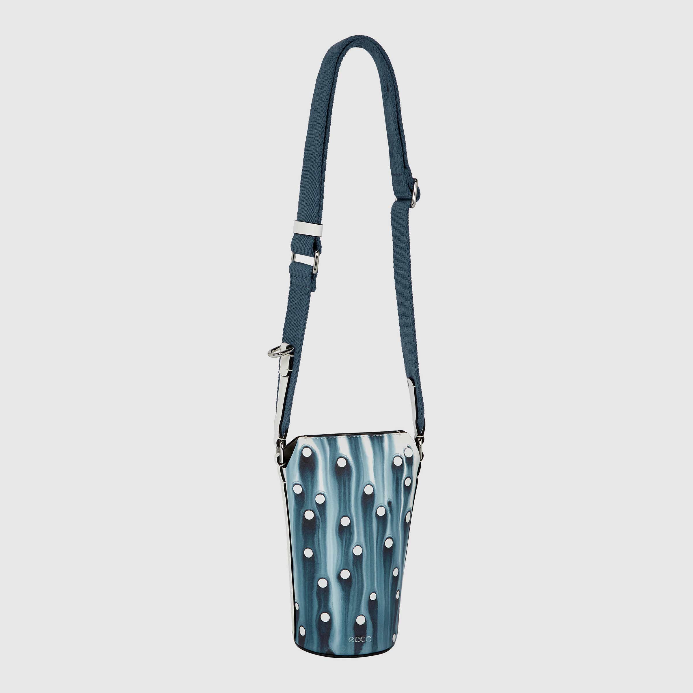 ECCO® Water Pot Leather Crossbody Bag - Blue - Main