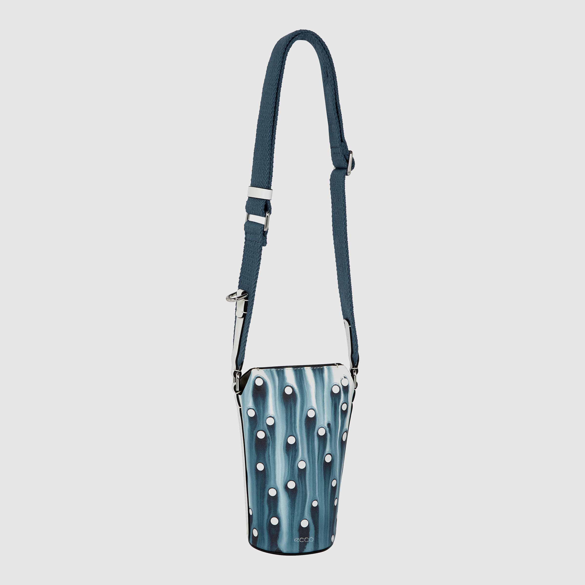 ECCO® Water Pot Leather Crossbody Bag - Blue - Main