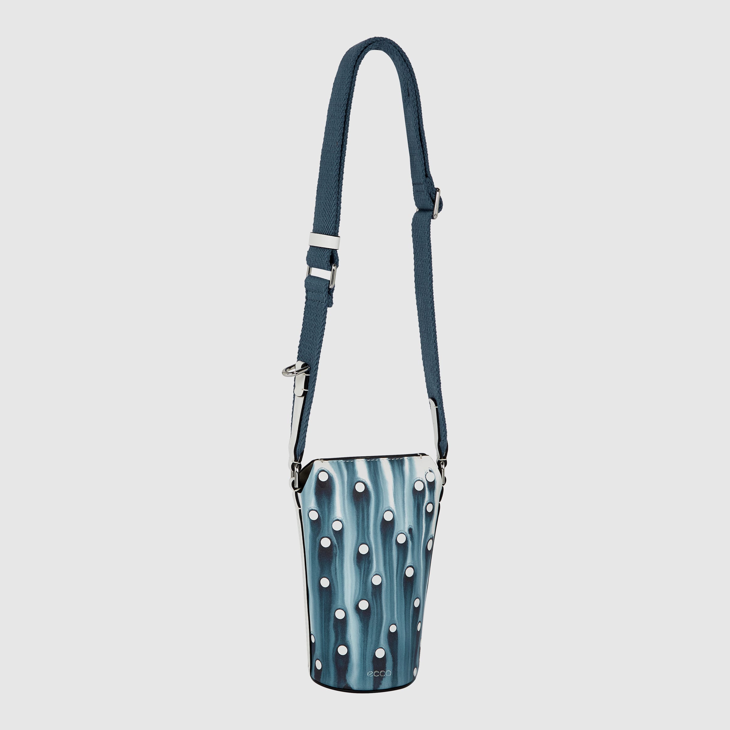 ECCO® Water Pot Leather Crossbody Bag - Blue - Main