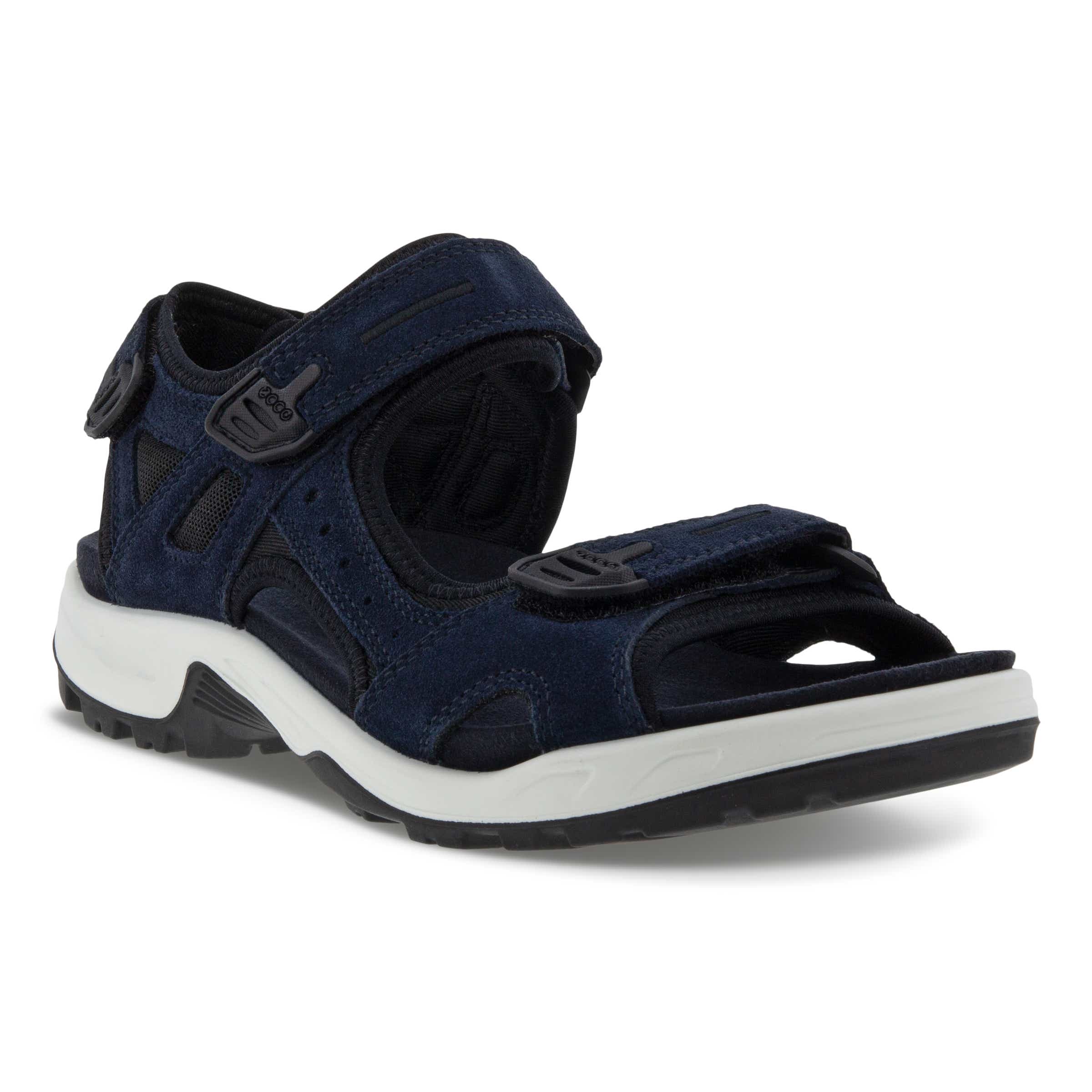 ECCO Offroad Upcycle Editions メンズ スエードハイキングサンダル - ブルー - Main