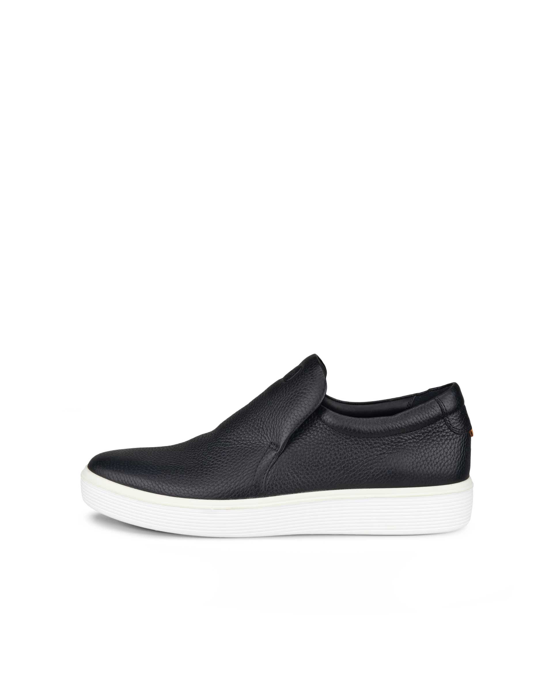 ECCO Soft 60 メンズ レザースリッポンスニーカー | ブラック