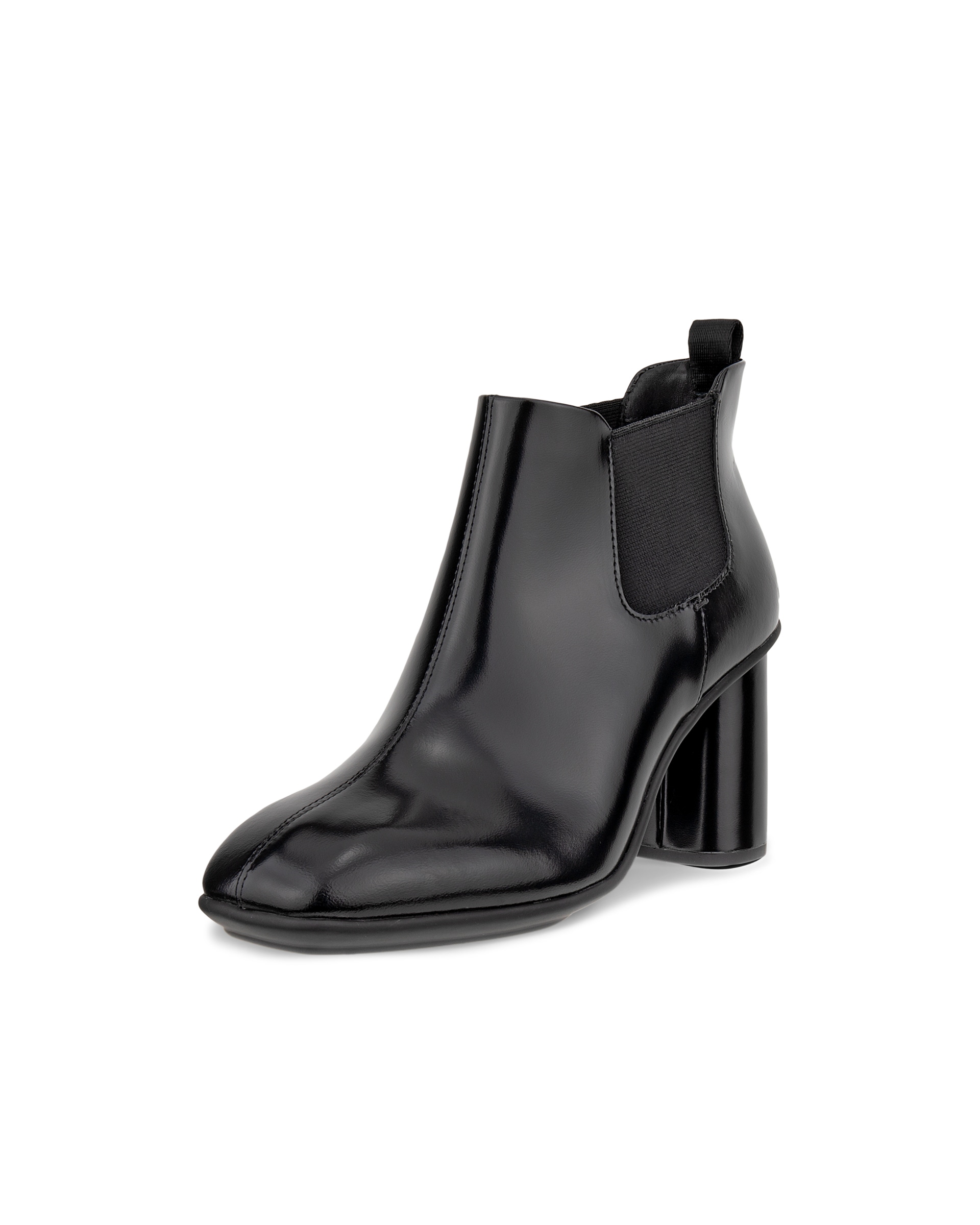 Women's ECCO® Sculpted Alba 65 Leather Chelsea Heel Boot - Black - Main
